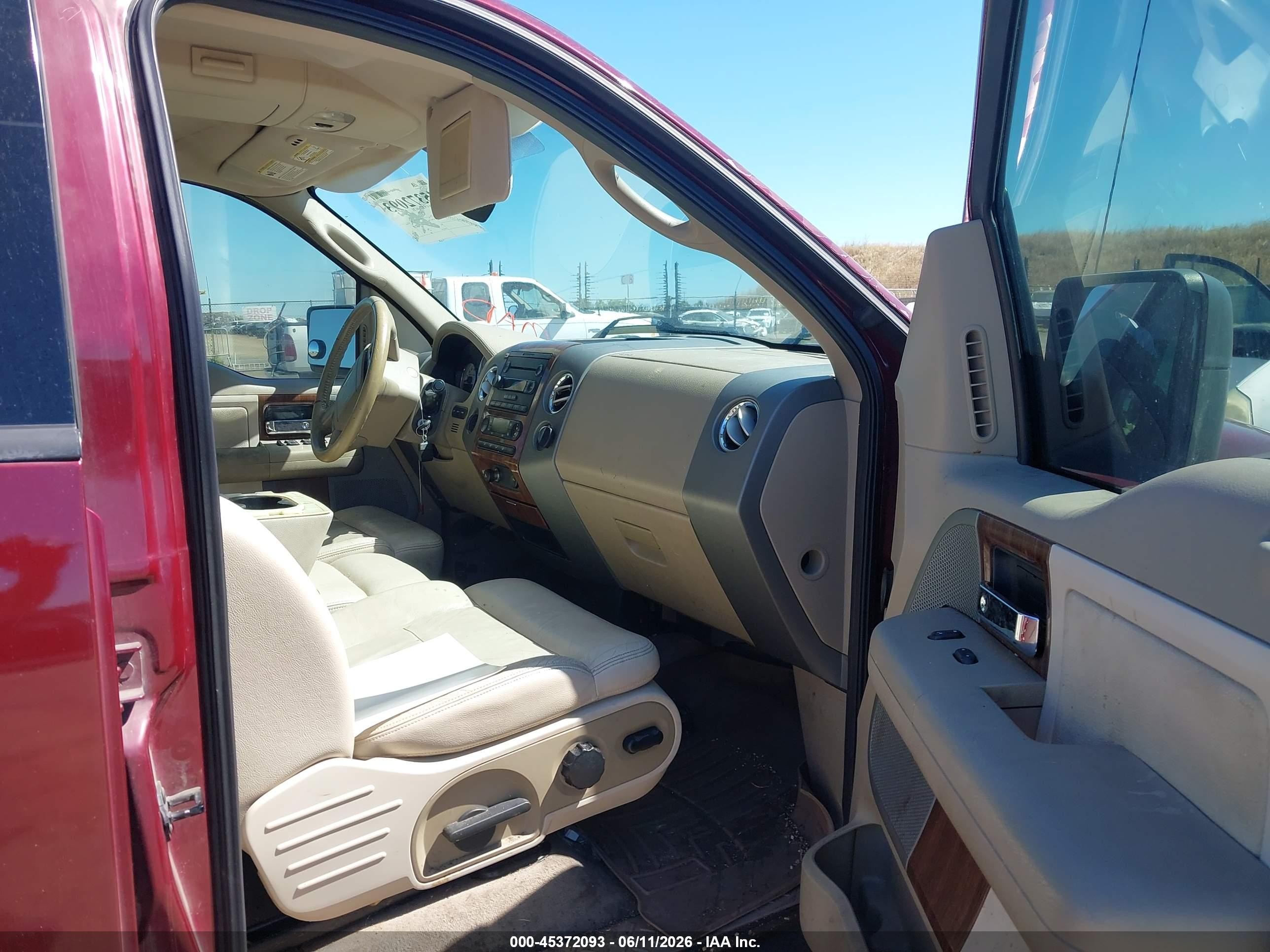 2004 Ford F-150 Fx4/lariat/xlt Burgundy vin: 1FTPW14544KD34616