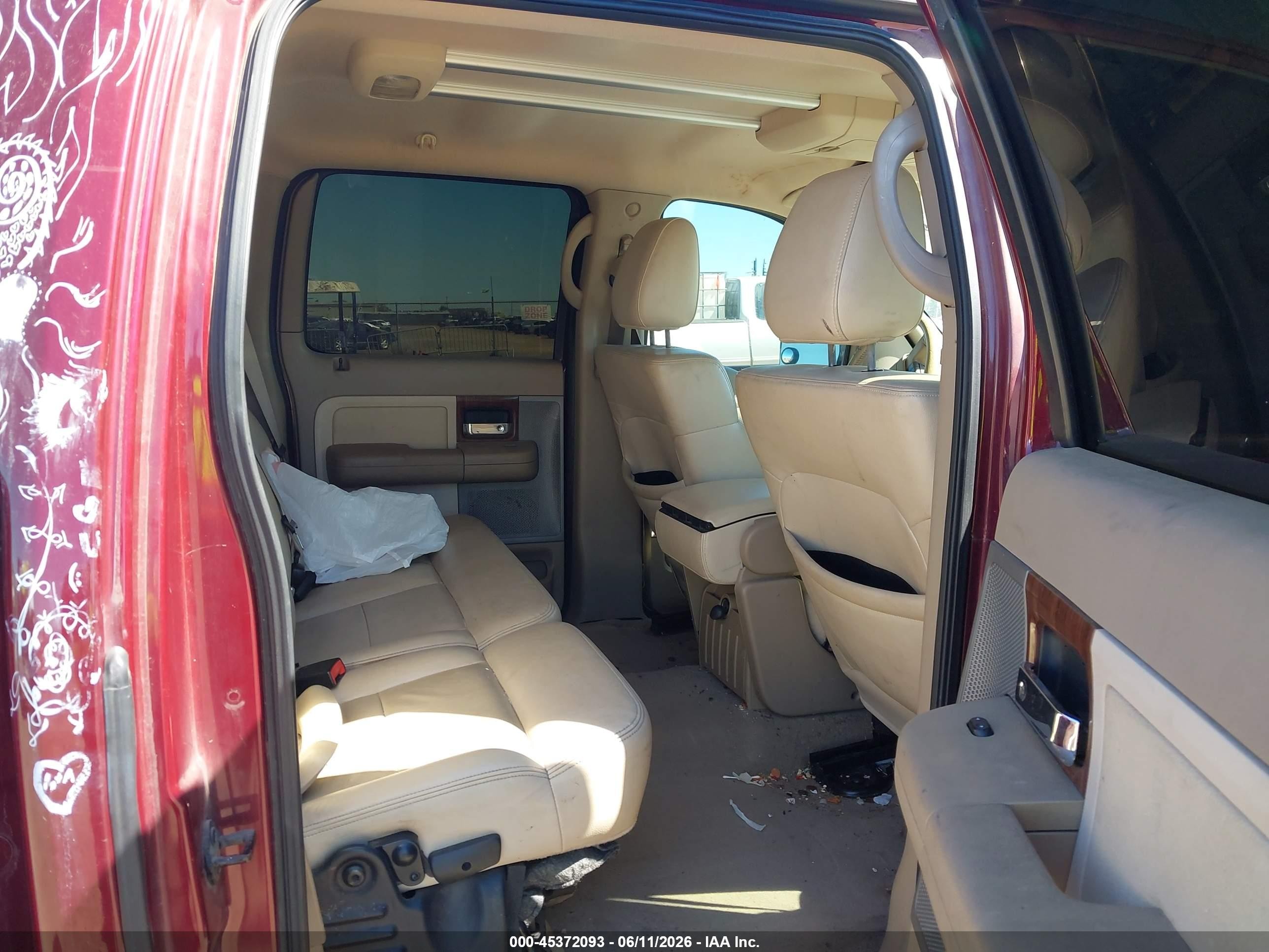 2004 Ford F-150 Fx4/lariat/xlt Burgundy vin: 1FTPW14544KD34616