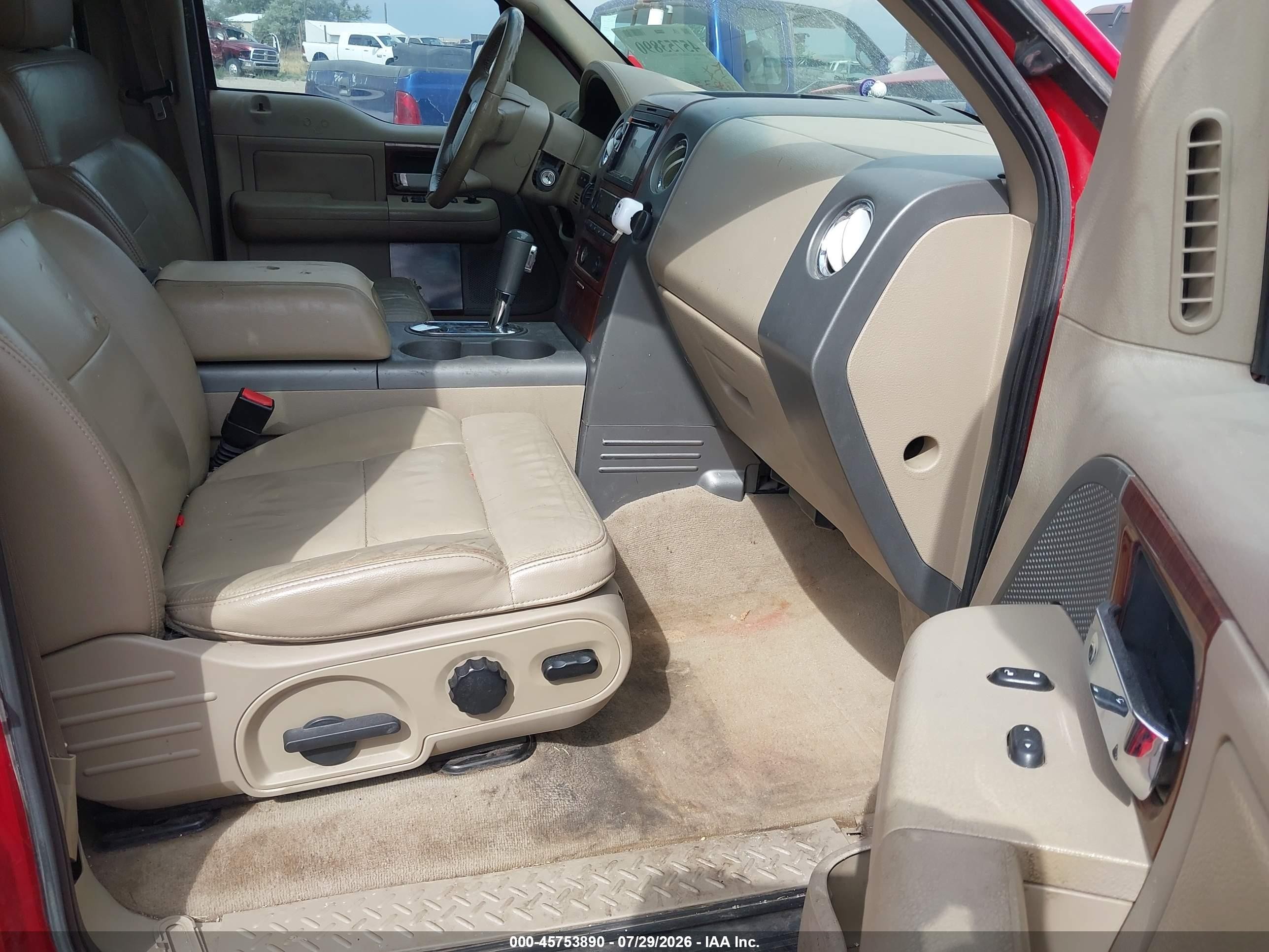 2005 Ford F-150 Fx4/lariat/xlt Red vin: 1FTPW14545FA08406