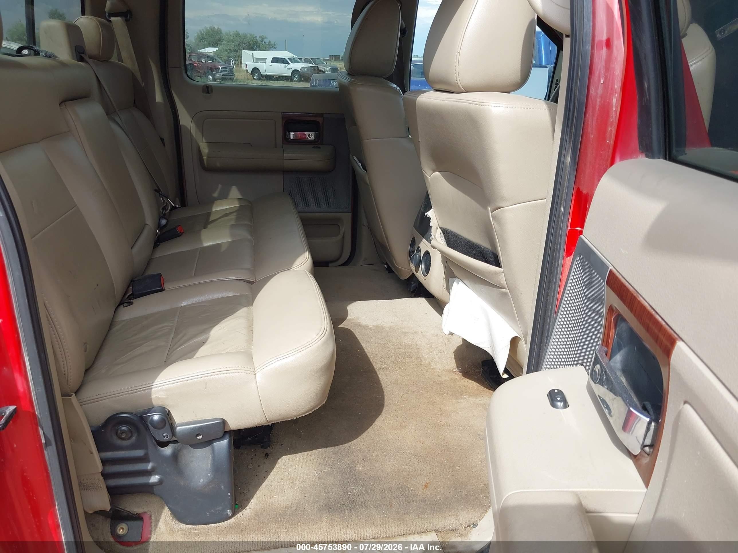 2005 Ford F-150 Fx4/lariat/xlt Red vin: 1FTPW14545FA08406