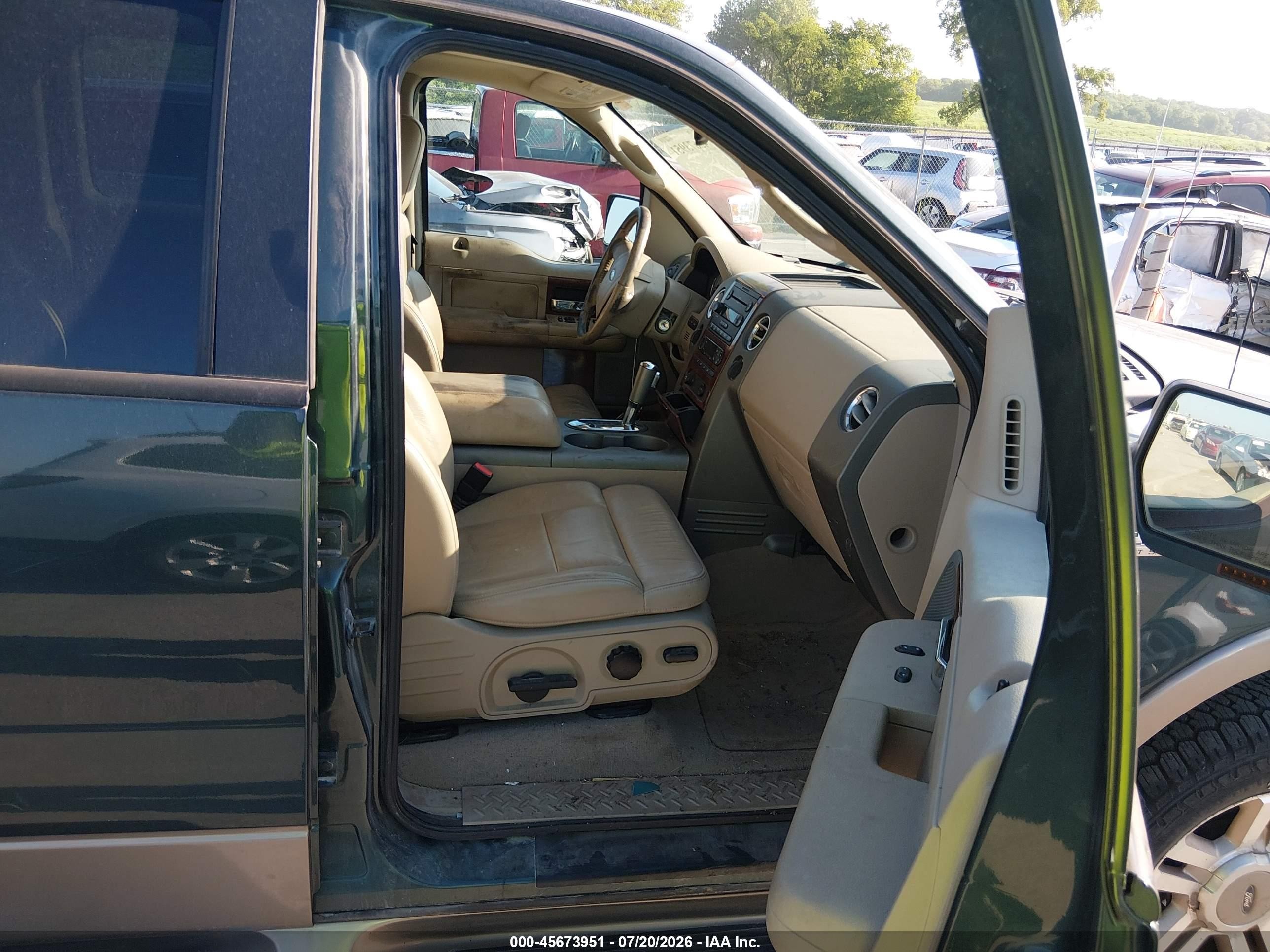 2005 Ford F-150 Fx4/lariat/xlt Green vin: 1FTPW14545FA28249