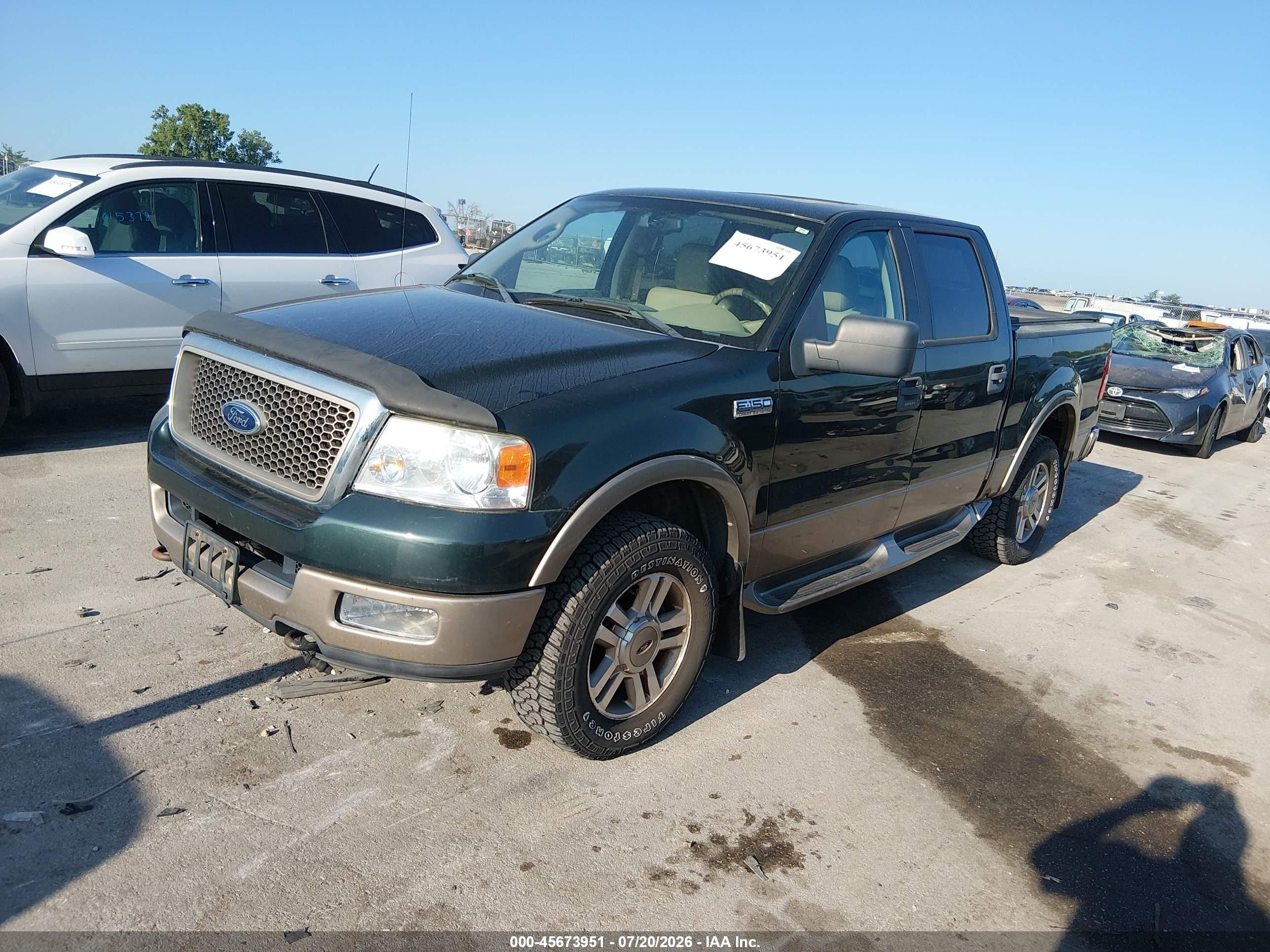 2005 Ford F-150 Fx4/lariat/xlt Green vin: 1FTPW14545FA28249