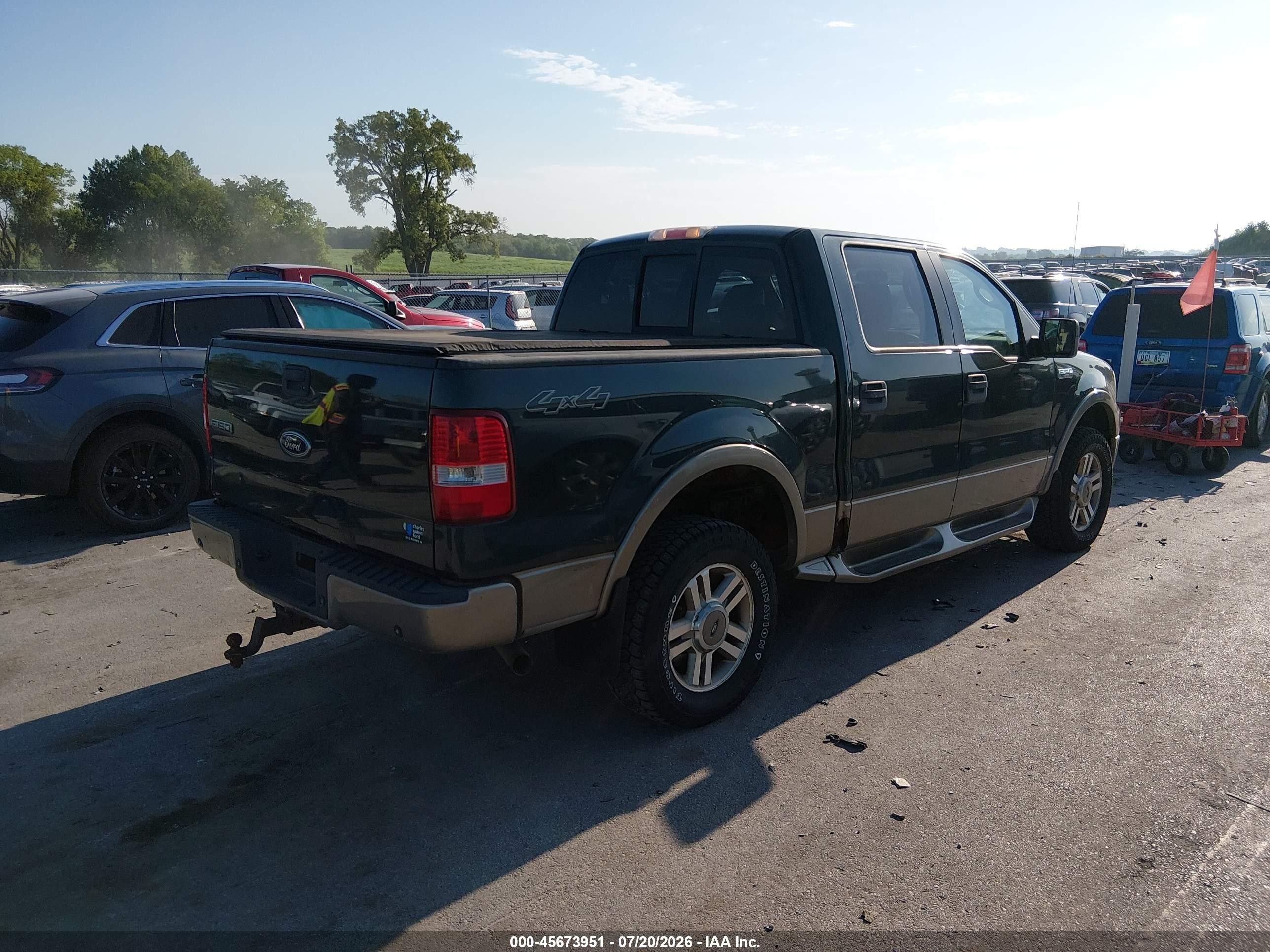 2005 Ford F-150 Fx4/lariat/xlt Green vin: 1FTPW14545FA28249