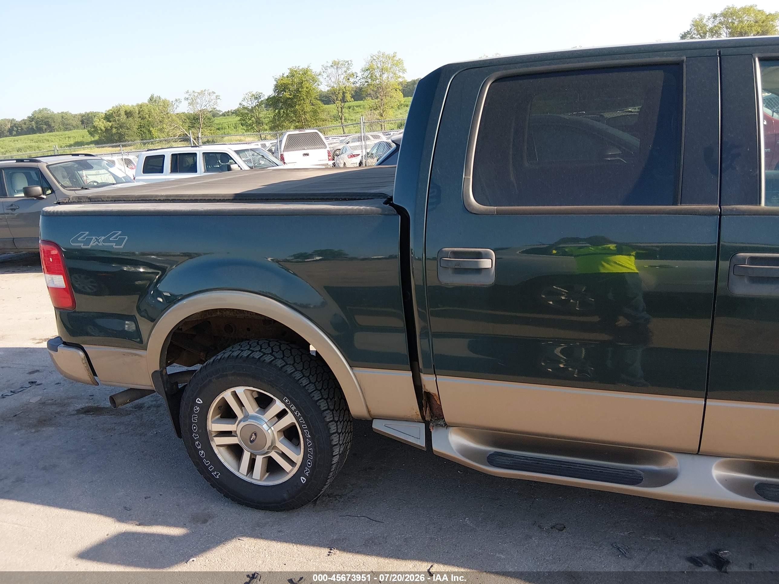 2005 Ford F-150 Fx4/lariat/xlt Green vin: 1FTPW14545FA28249