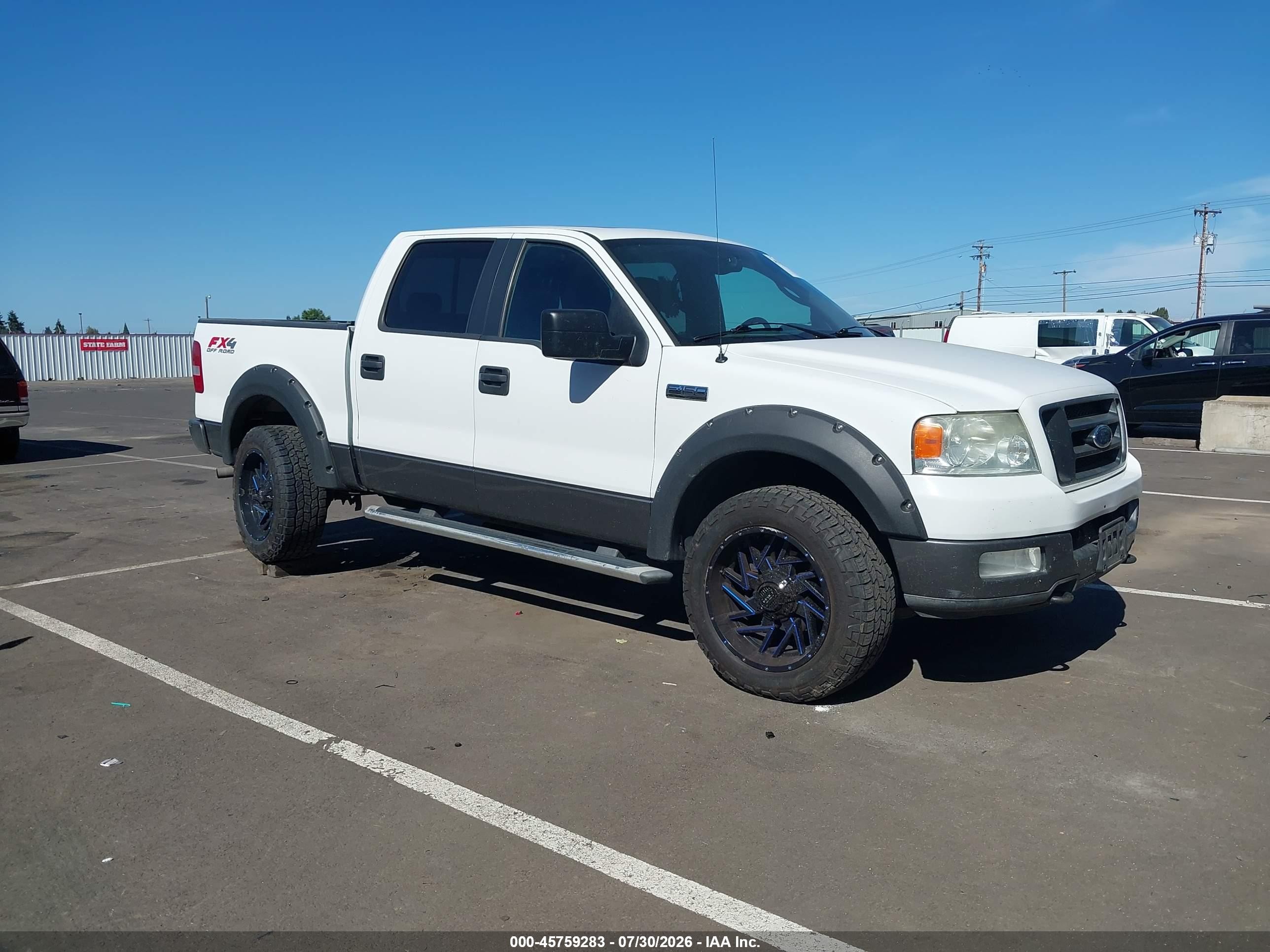 2005 Ford F-150 Fx4/lariat/xlt Белый vin: 1FTPW14545FA32883