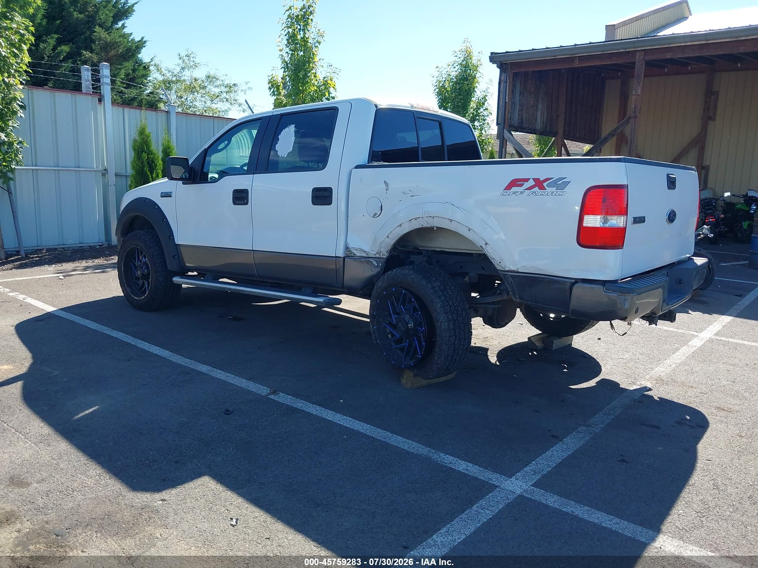 2005 Ford F-150 Fx4/lariat/xlt White vin: 1FTPW14545FA32883
