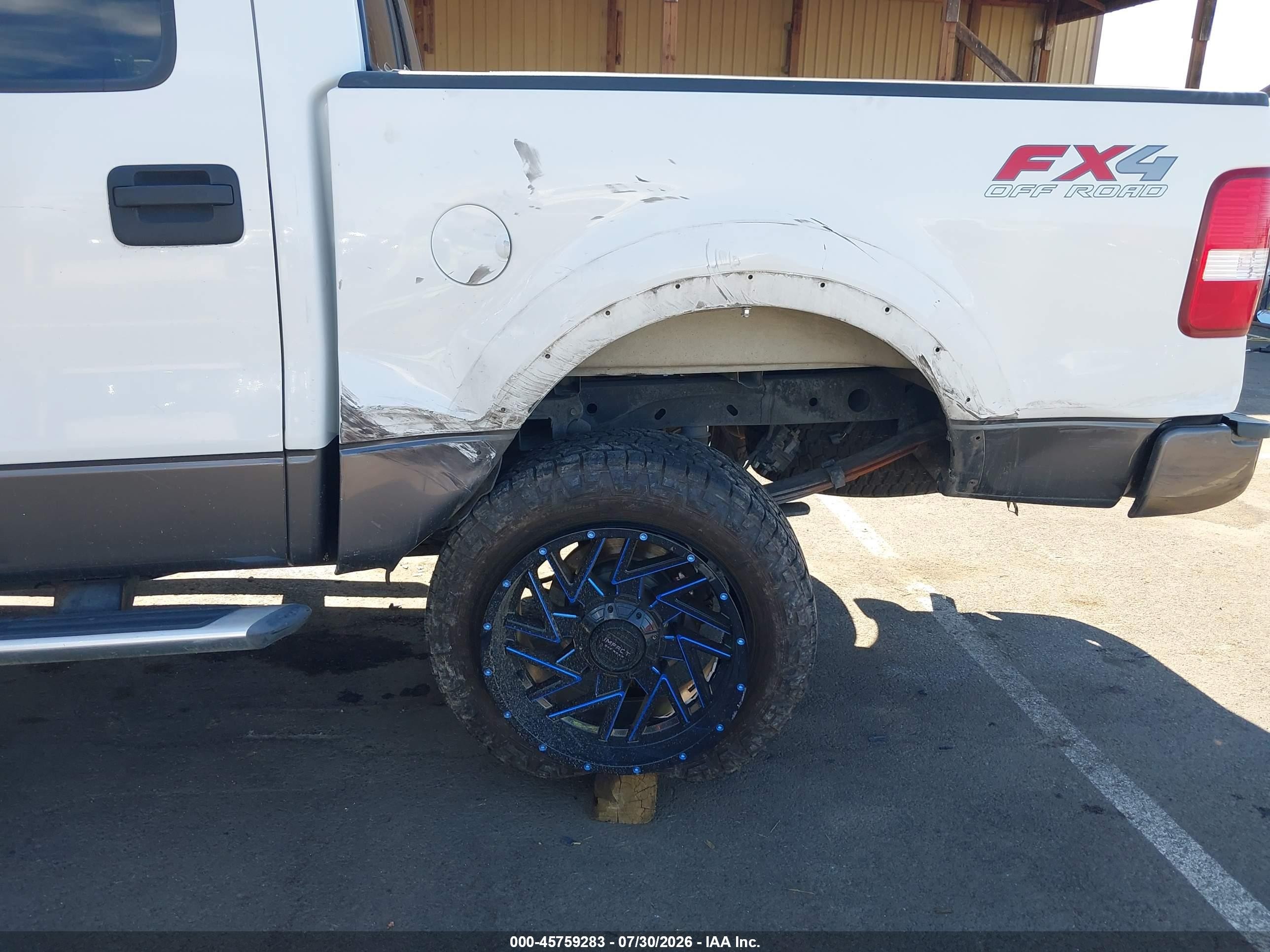 2005 Ford F-150 Fx4/lariat/xlt White vin: 1FTPW14545FA32883