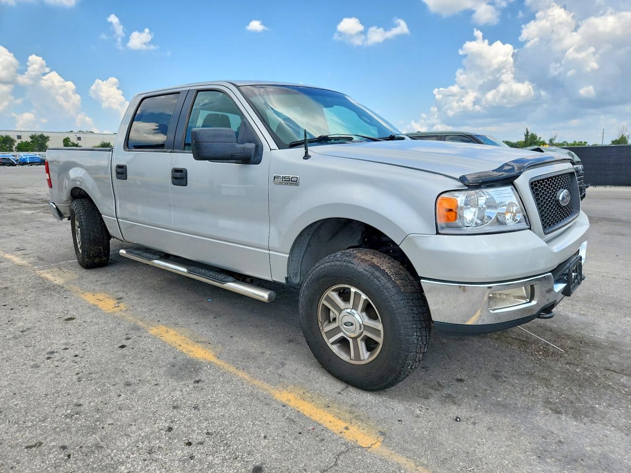 2005 Ford F150 Supercrew Silver vin: 1FTPW14545FA77029