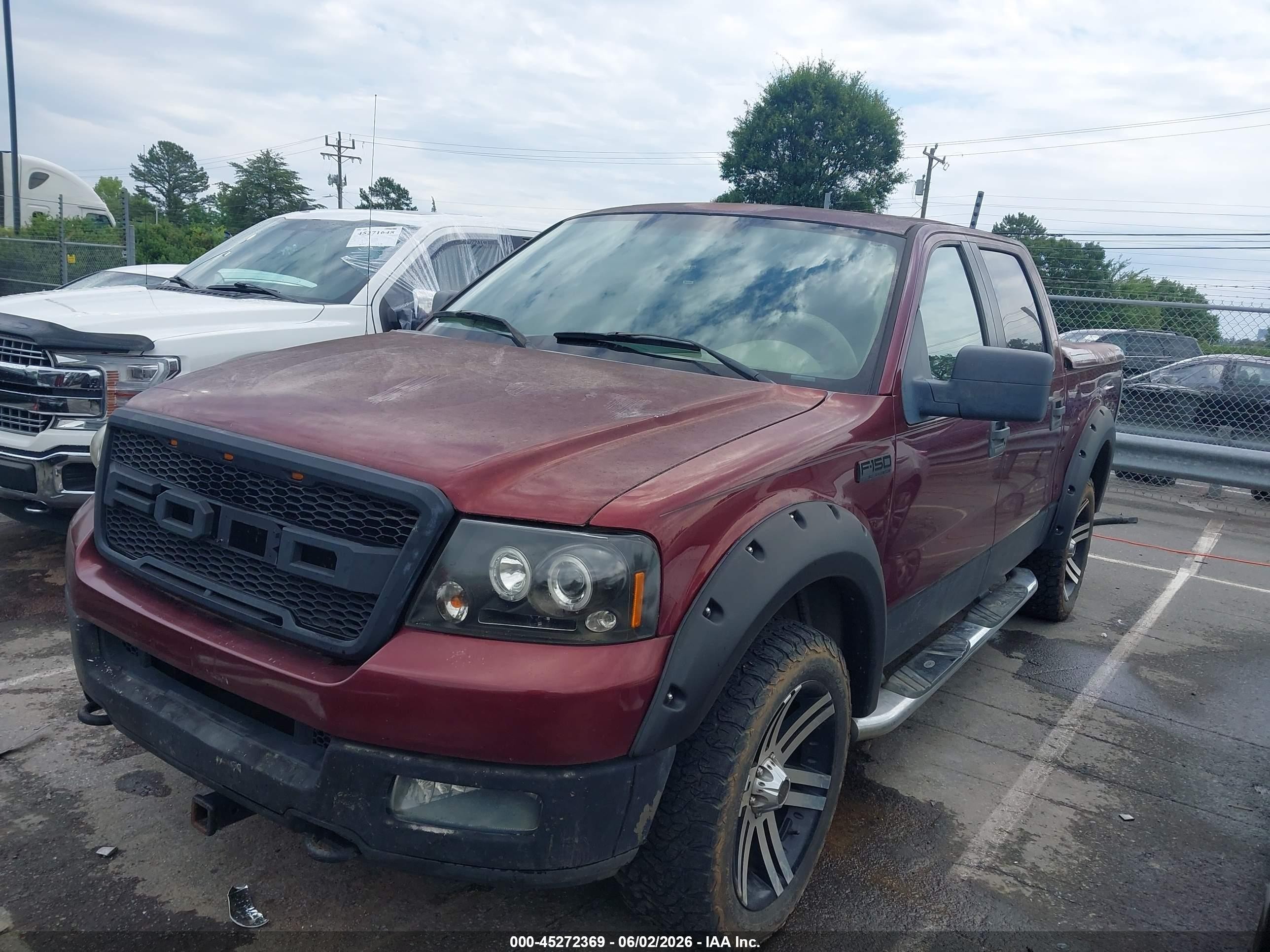 2005 Ford F-150 Fx4/lariat/xlt Maroon vin: 1FTPW14545FA88970