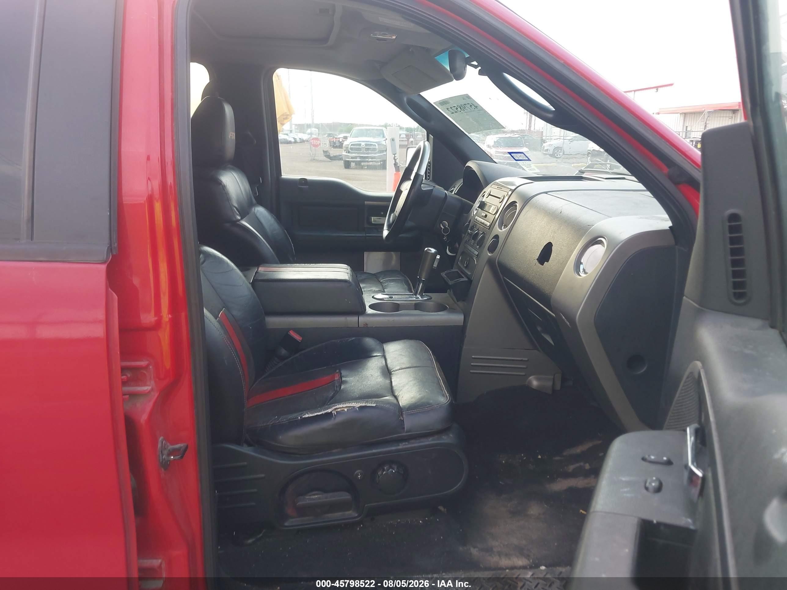 2005 Ford F-150 Fx4/lariat/xlt Red vin: 1FTPW14545FB01930