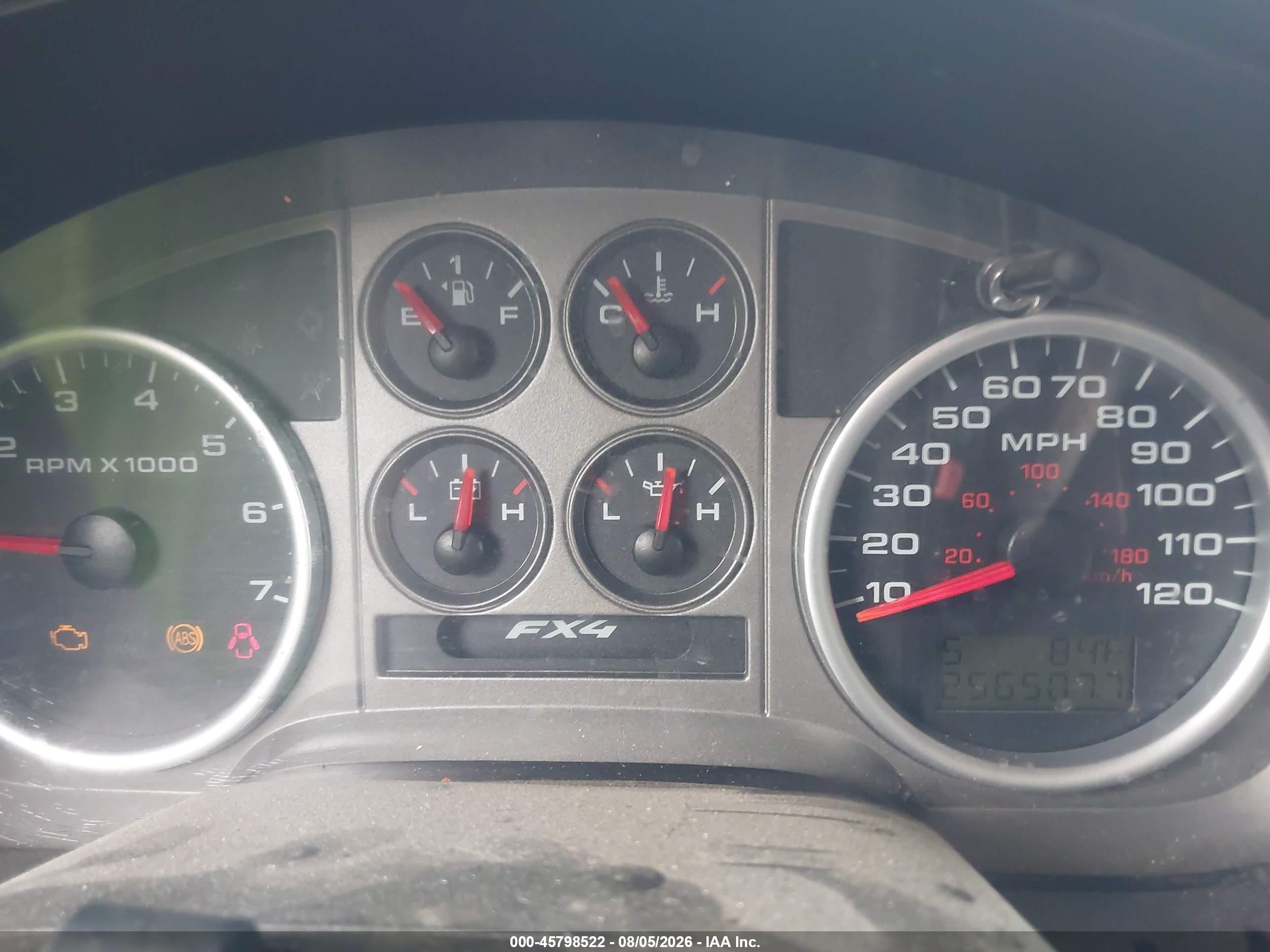 2005 Ford F-150 Fx4/lariat/xlt Red vin: 1FTPW14545FB01930