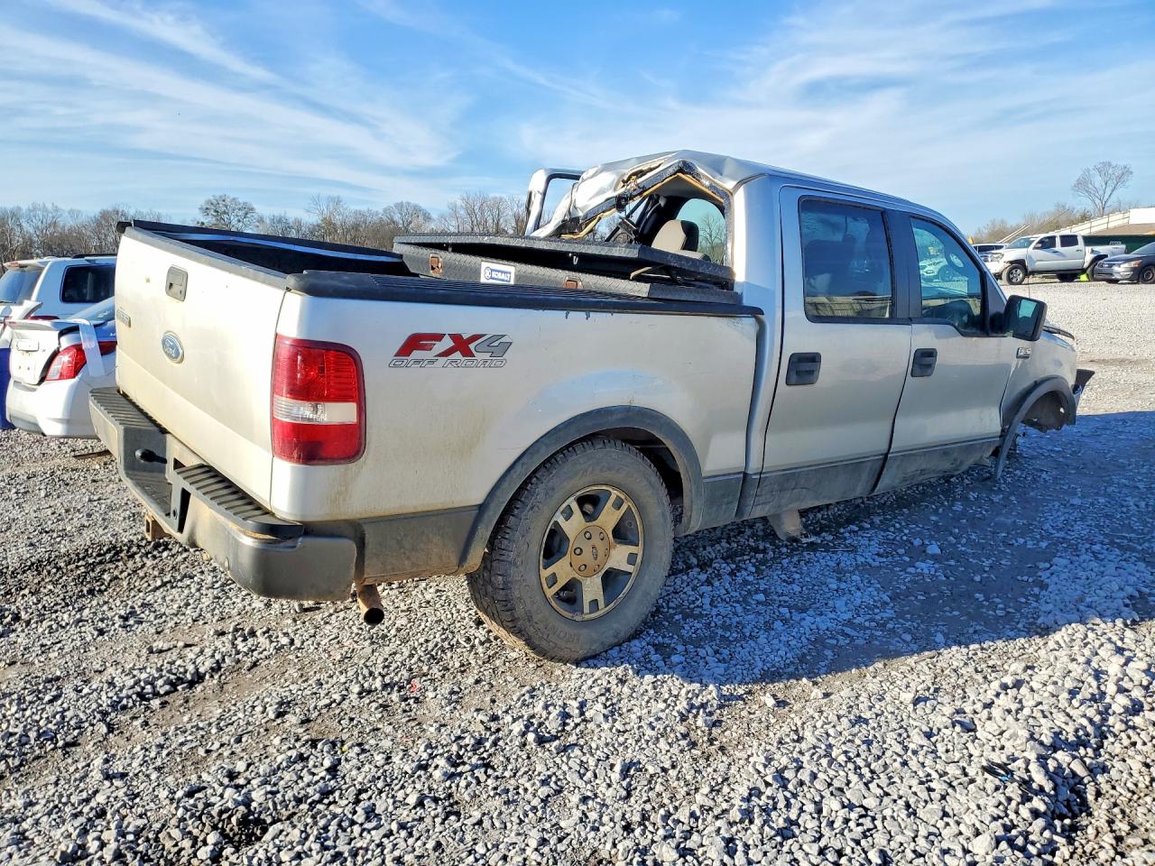 2005 Ford F150 Supercrew Silver vin: 1FTPW14545FB63473