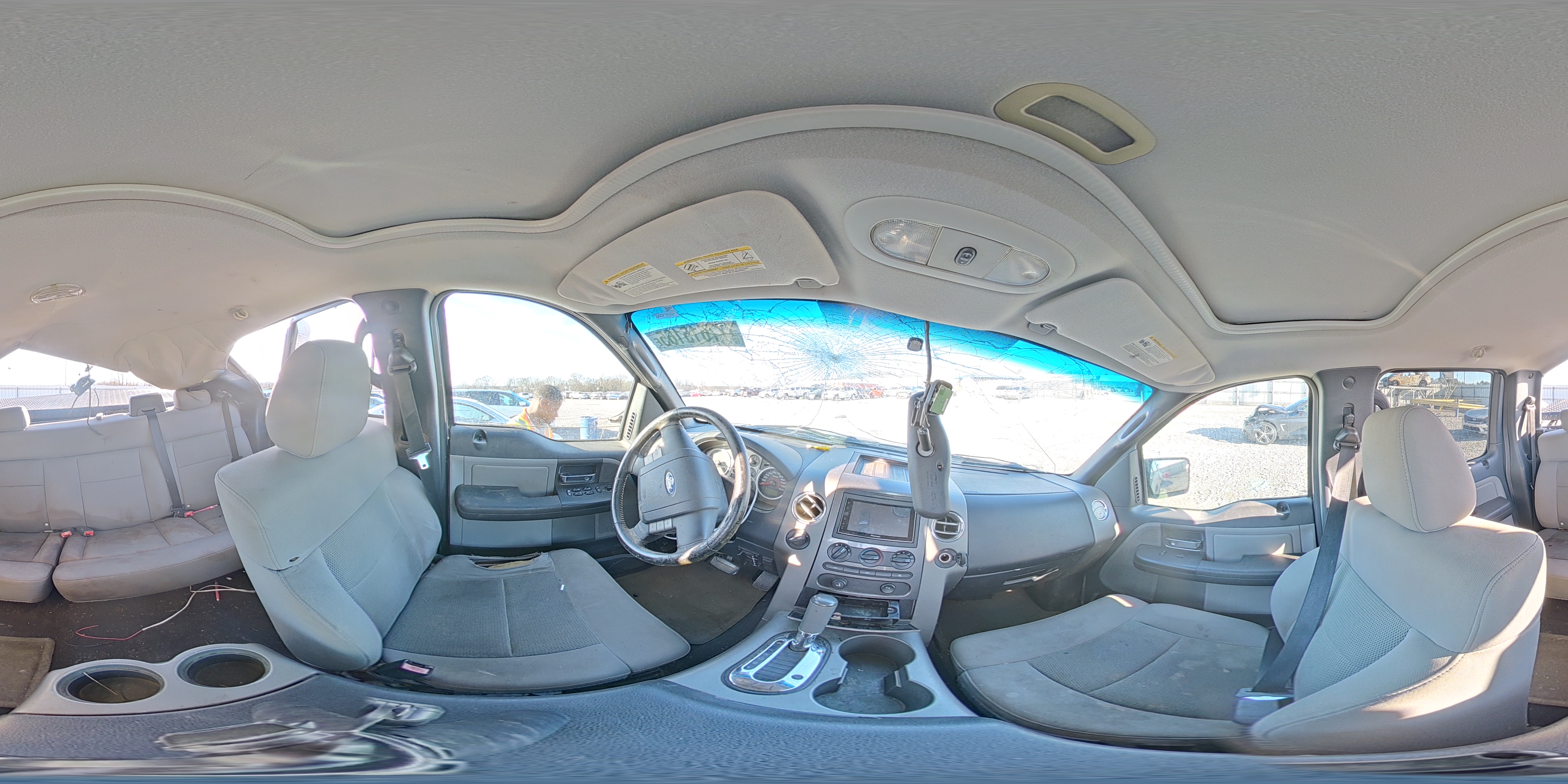 2005 Ford F150 Supercrew Silver vin: 1FTPW14545FB63473