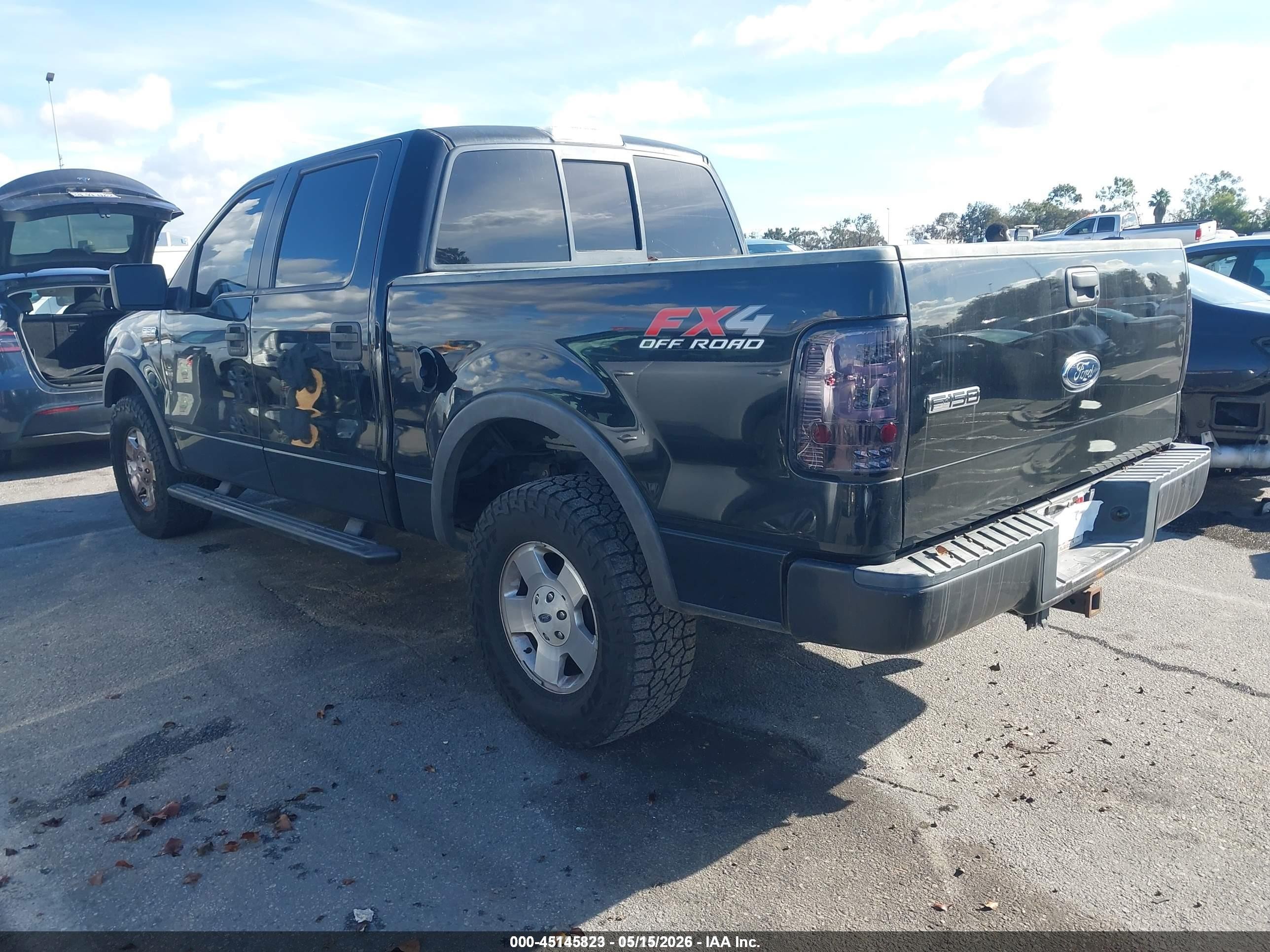 2005 Ford F-150 Fx4/lariat/xlt Black vin: 1FTPW14545KC00061