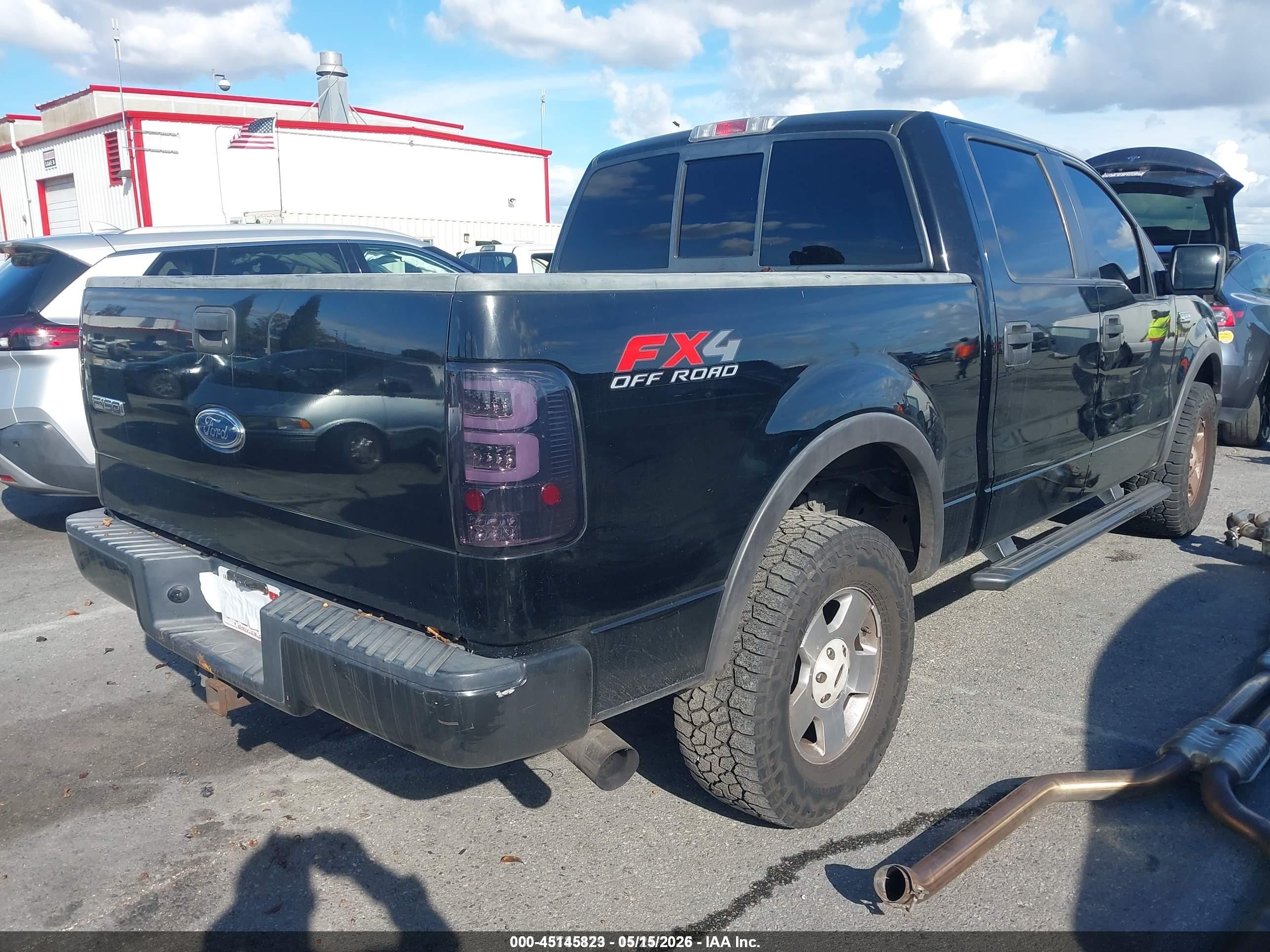 2005 Ford F-150 Fx4/lariat/xlt Black vin: 1FTPW14545KC00061