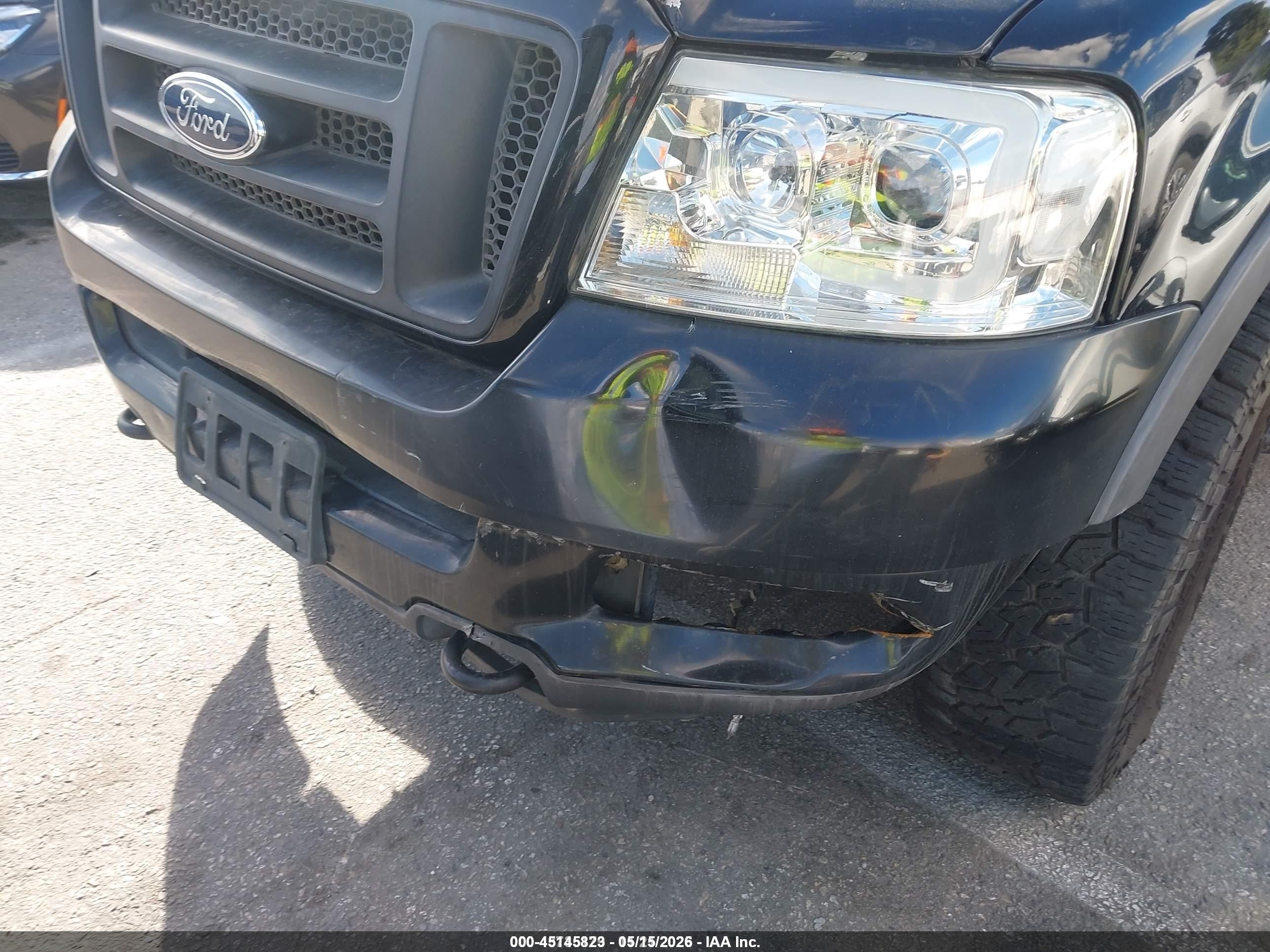 2005 Ford F-150 Fx4/lariat/xlt Black vin: 1FTPW14545KC00061