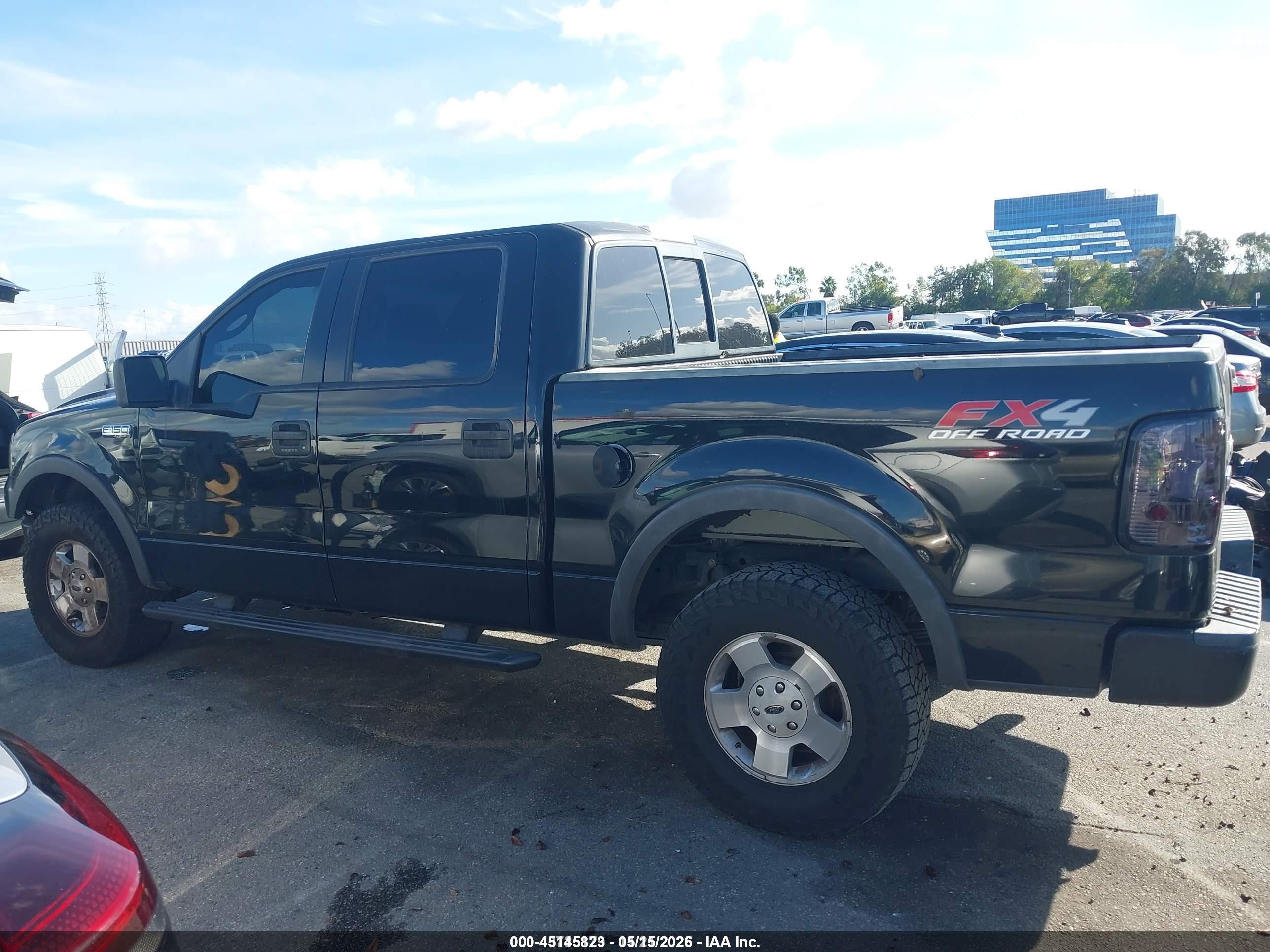 2005 Ford F-150 Fx4/lariat/xlt Black vin: 1FTPW14545KC00061