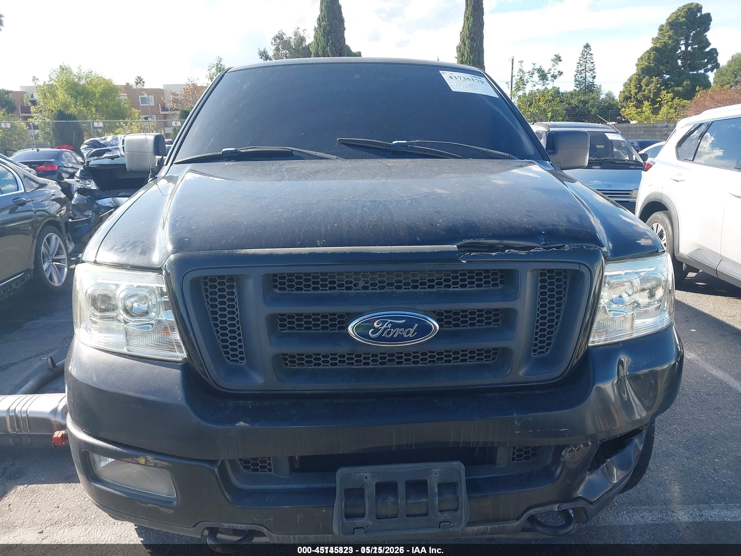 2005 Ford F-150 Fx4/lariat/xlt Black vin: 1FTPW14545KC00061