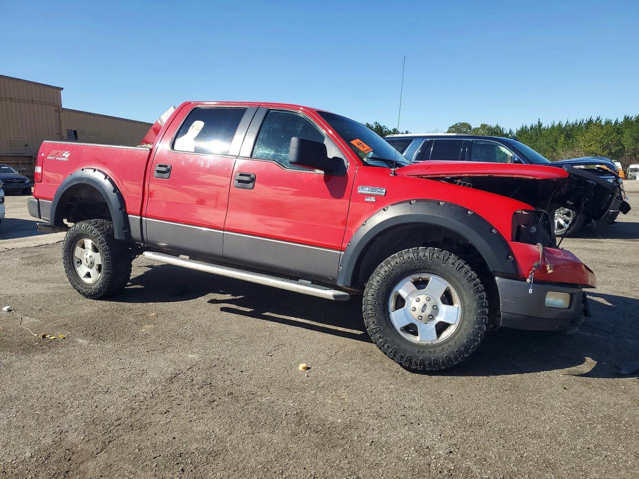 2005 Ford F150 Supercrew Красный vin: 1FTPW14545KC59210