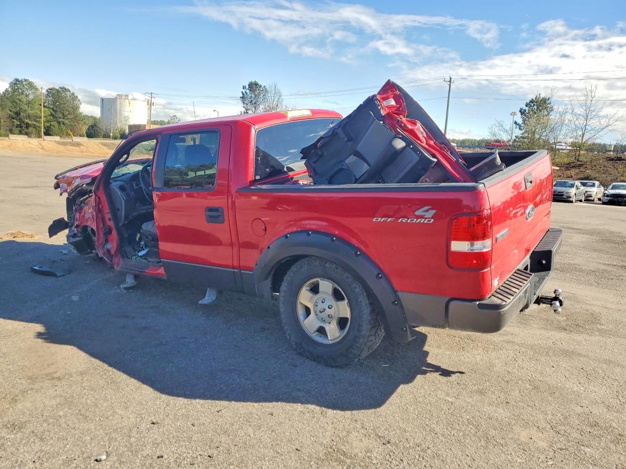 2005 Ford F150 Supercrew Красный vin: 1FTPW14545KC59210