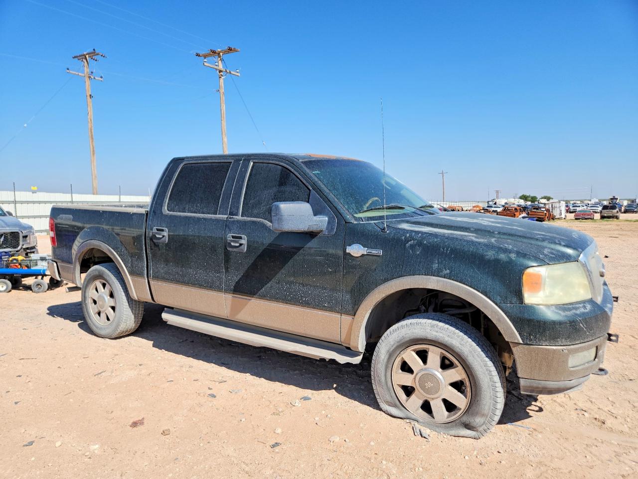 2005 Ford F150 Supercrew Green vin: 1FTPW14545KD36576