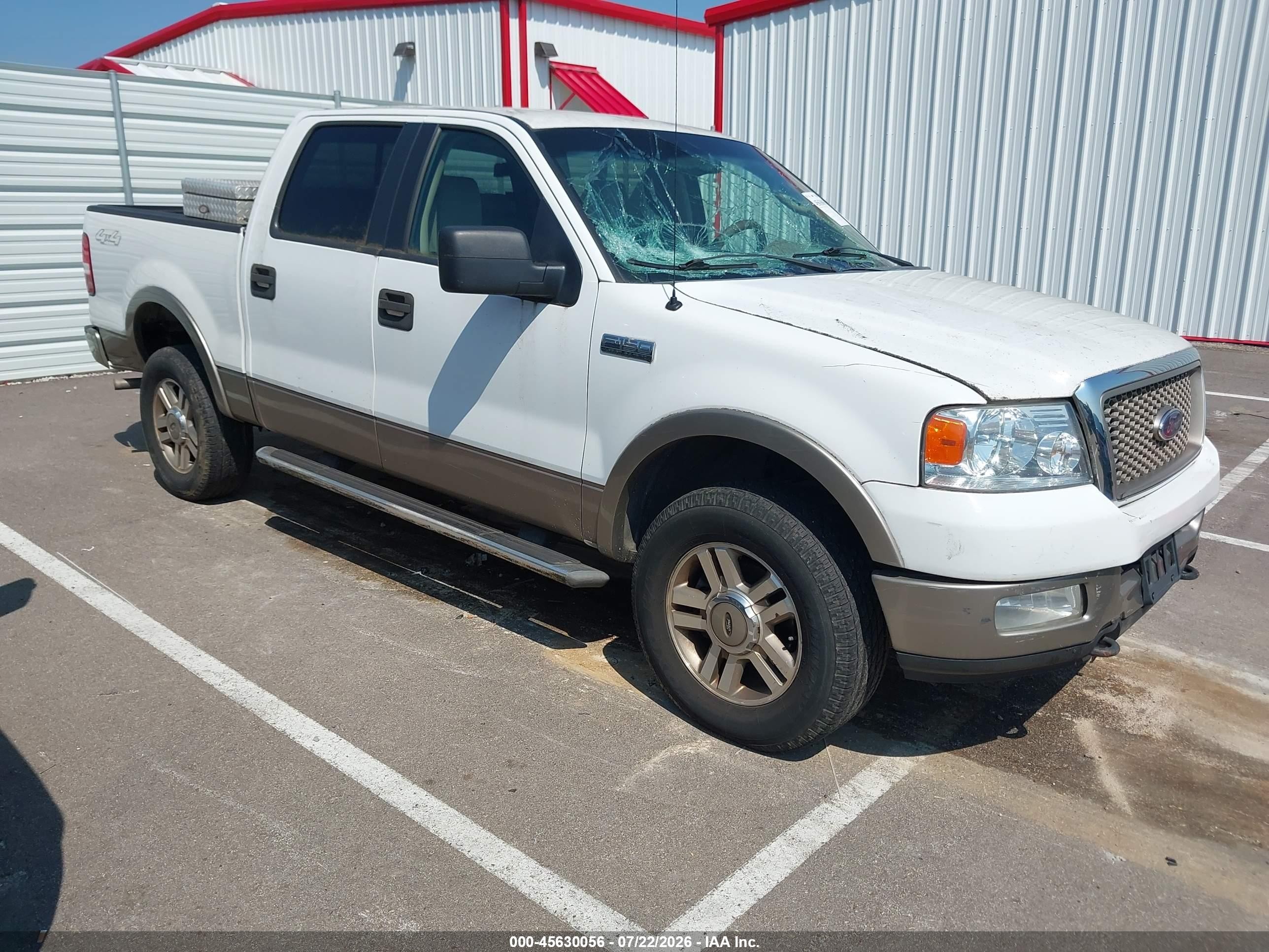 2005 Ford F-150 Fx4/lariat/xlt White vin: 1FTPW14545KE20588
