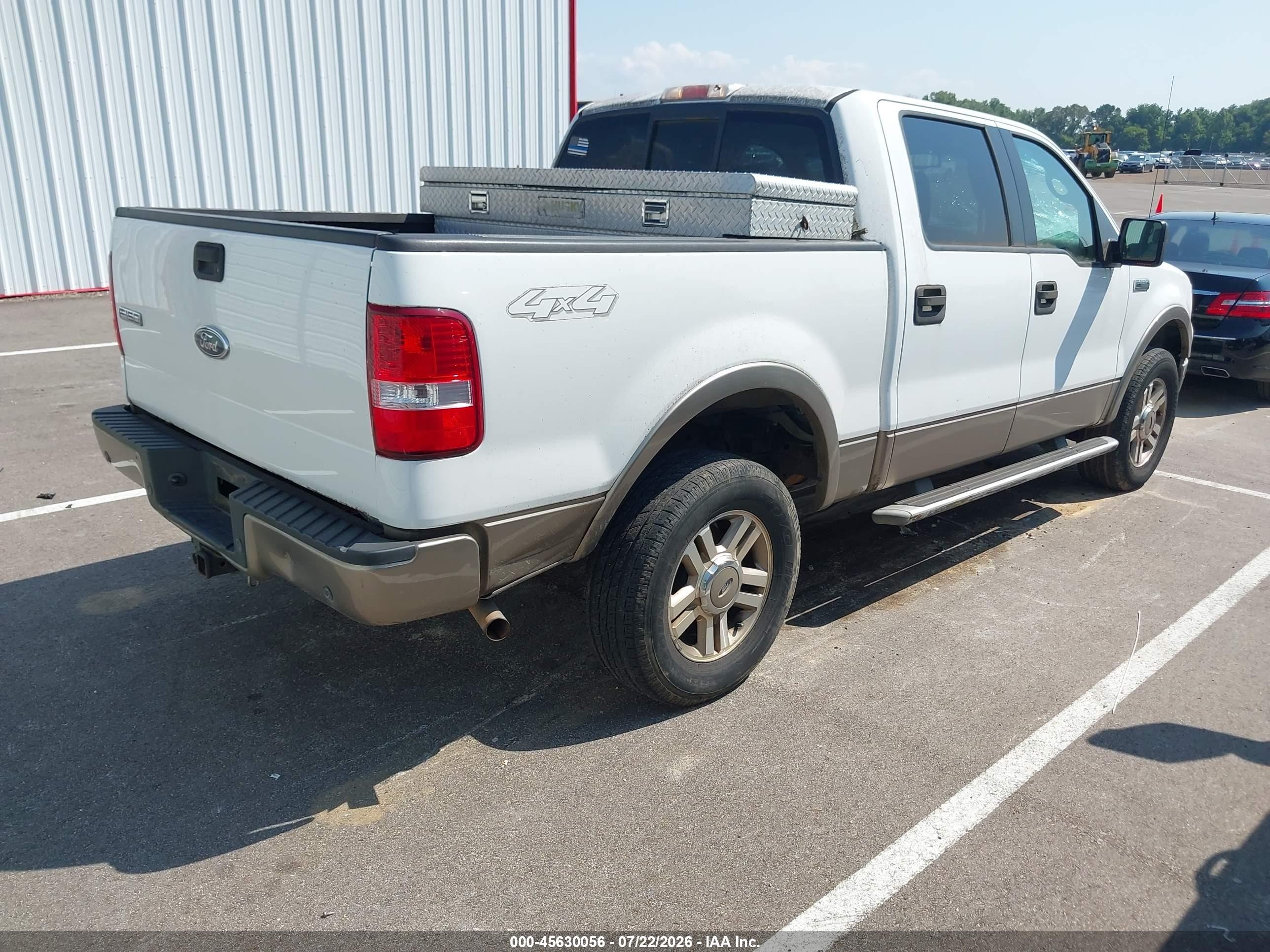 2005 Ford F-150 Fx4/lariat/xlt White vin: 1FTPW14545KE20588