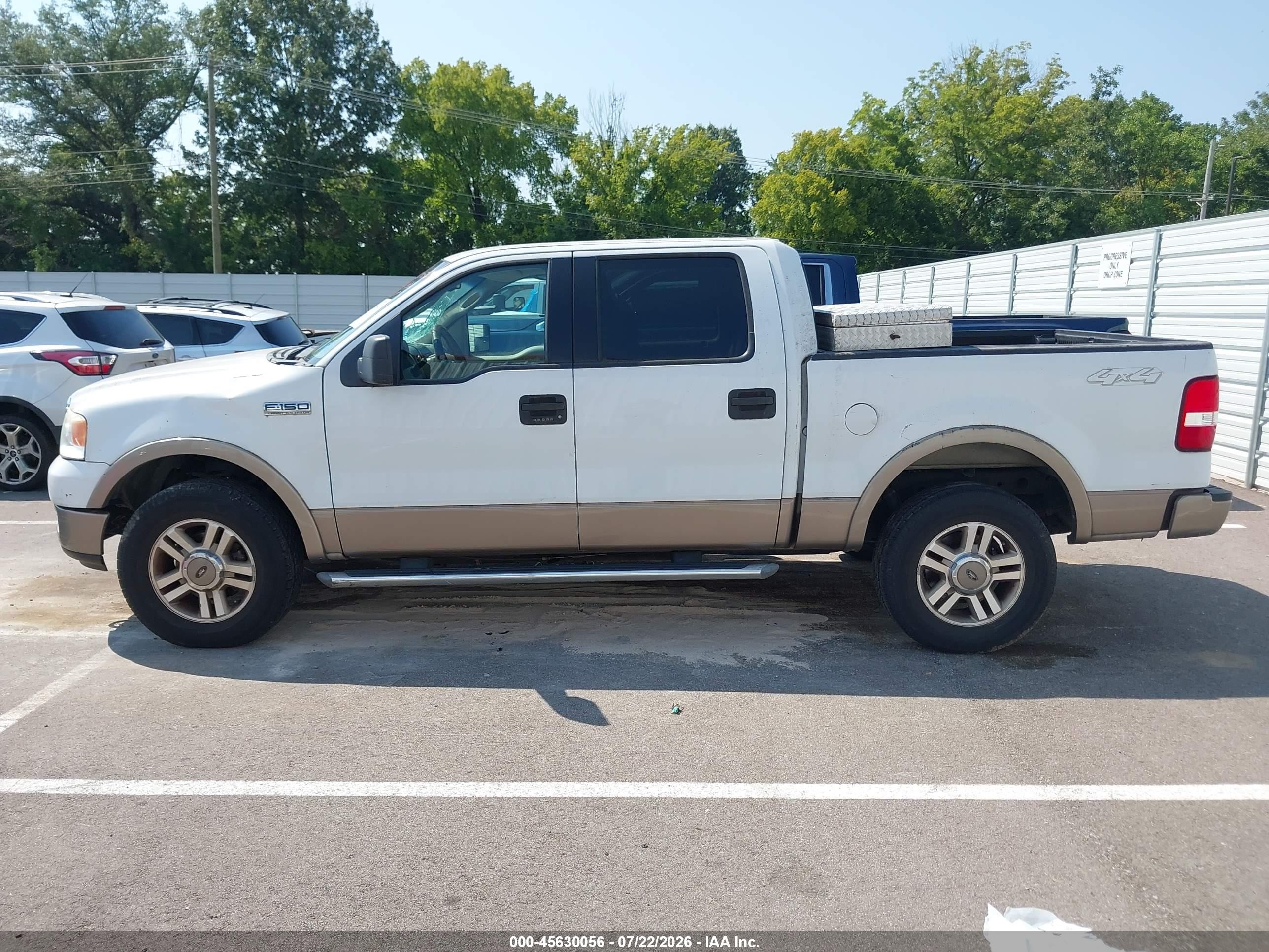 2005 Ford F-150 Fx4/lariat/xlt White vin: 1FTPW14545KE20588