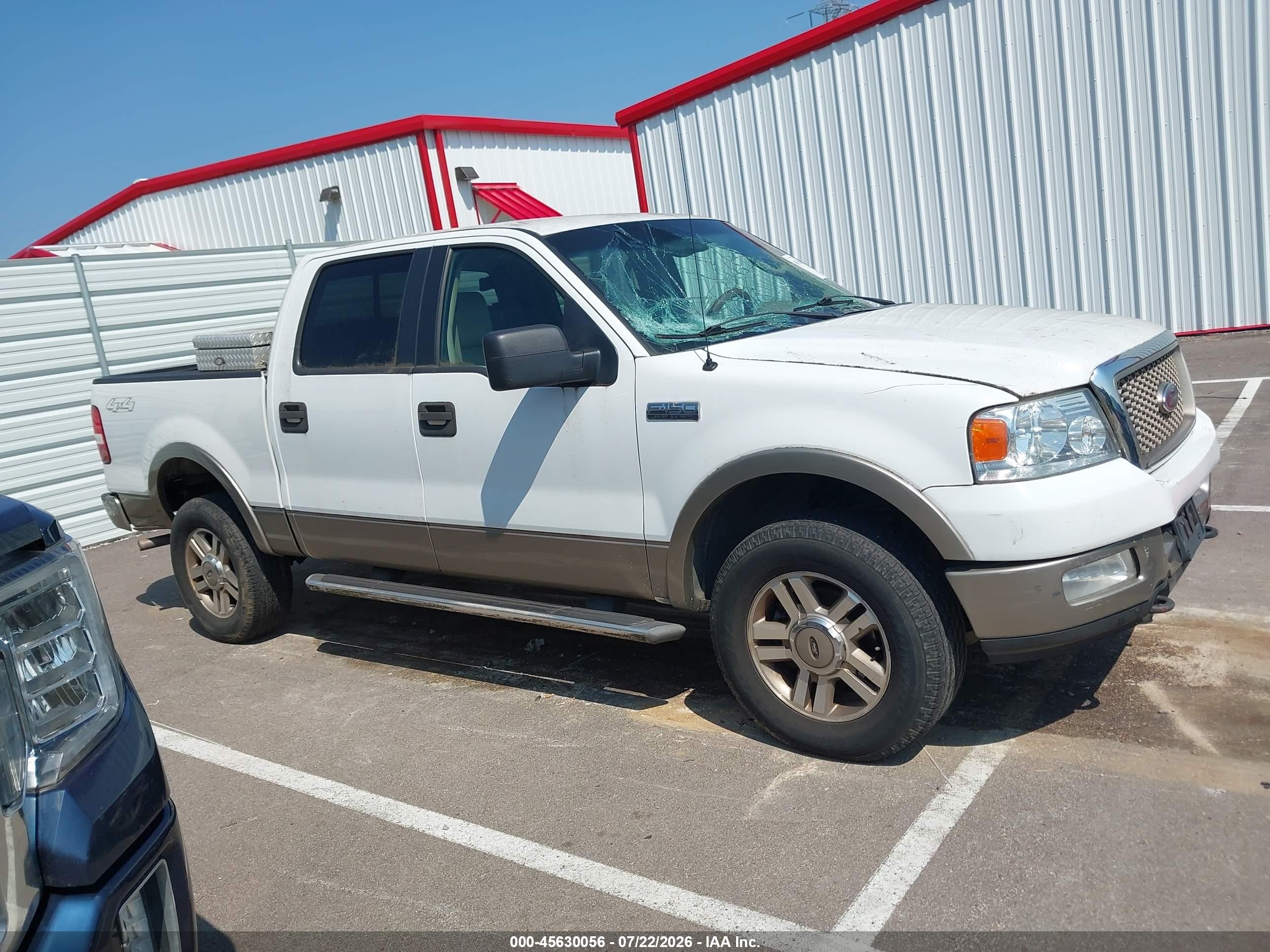 2005 Ford F-150 Fx4/lariat/xlt White vin: 1FTPW14545KE20588