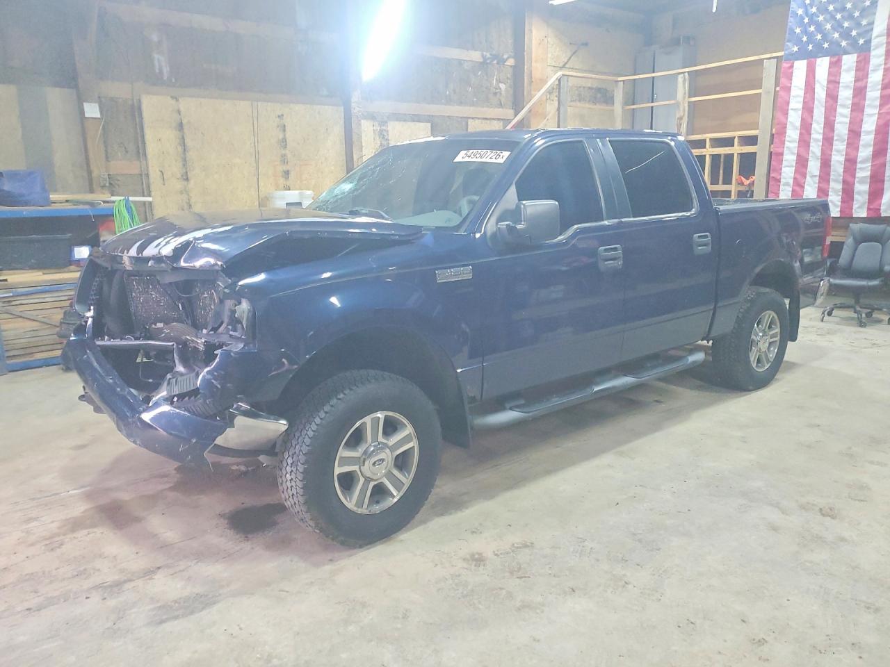 2005 Ford F150 Supercrew Blue vin: 1FTPW14545KE96943