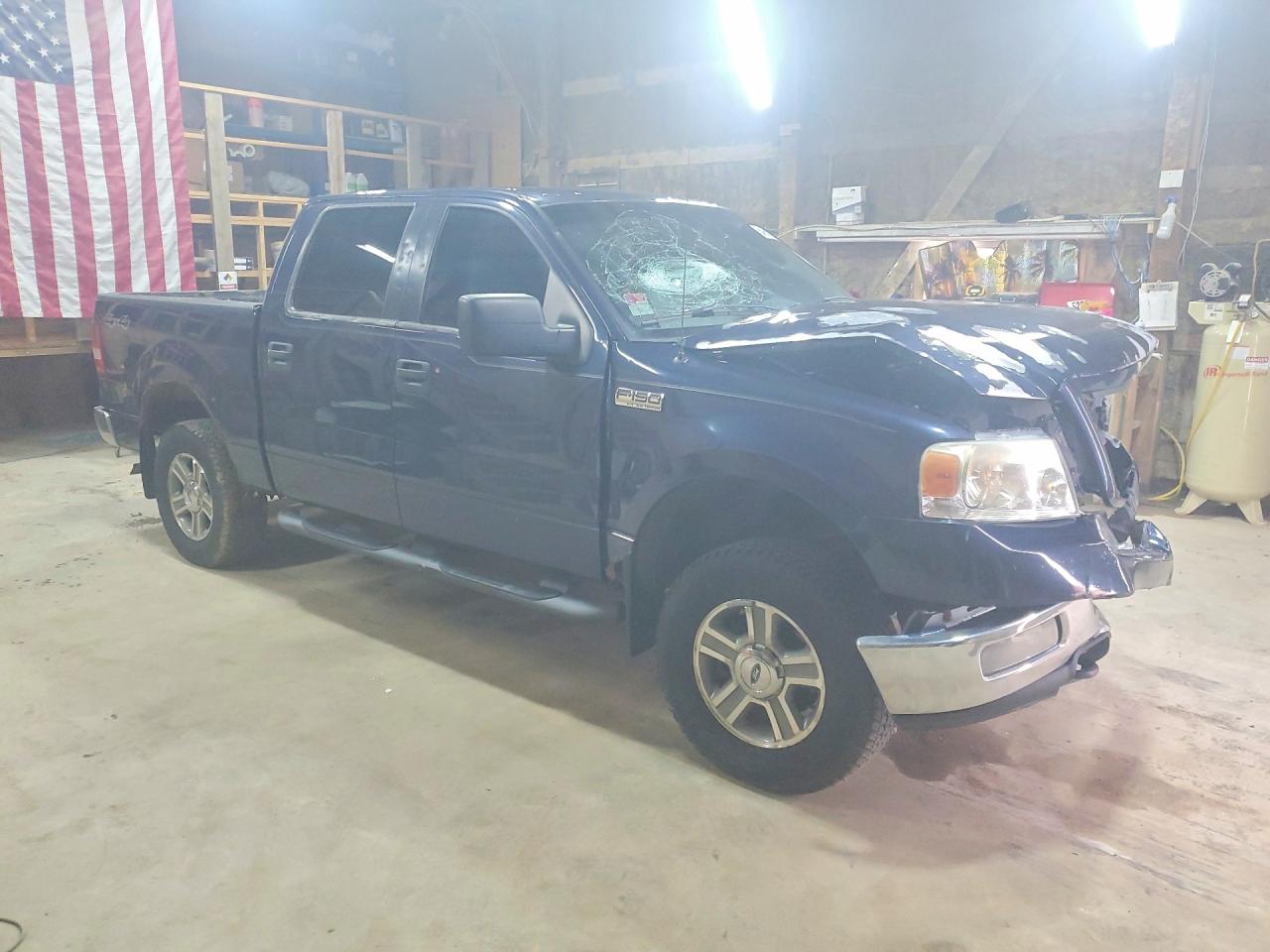 2005 Ford F150 Supercrew Blue vin: 1FTPW14545KE96943