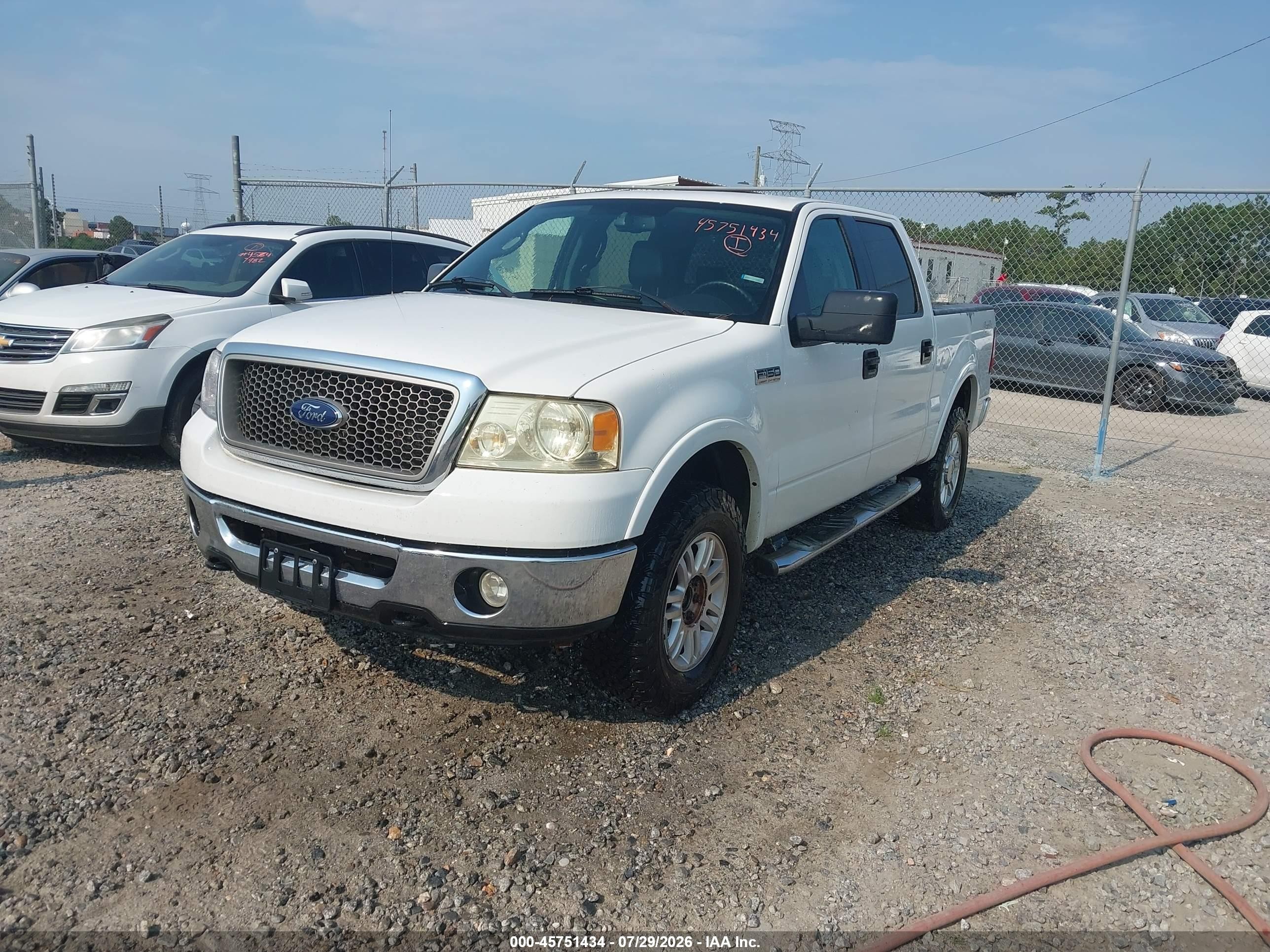 2006 Ford F-150 Fx4/lariat/xlt White vin: 1FTPW14546FA03739