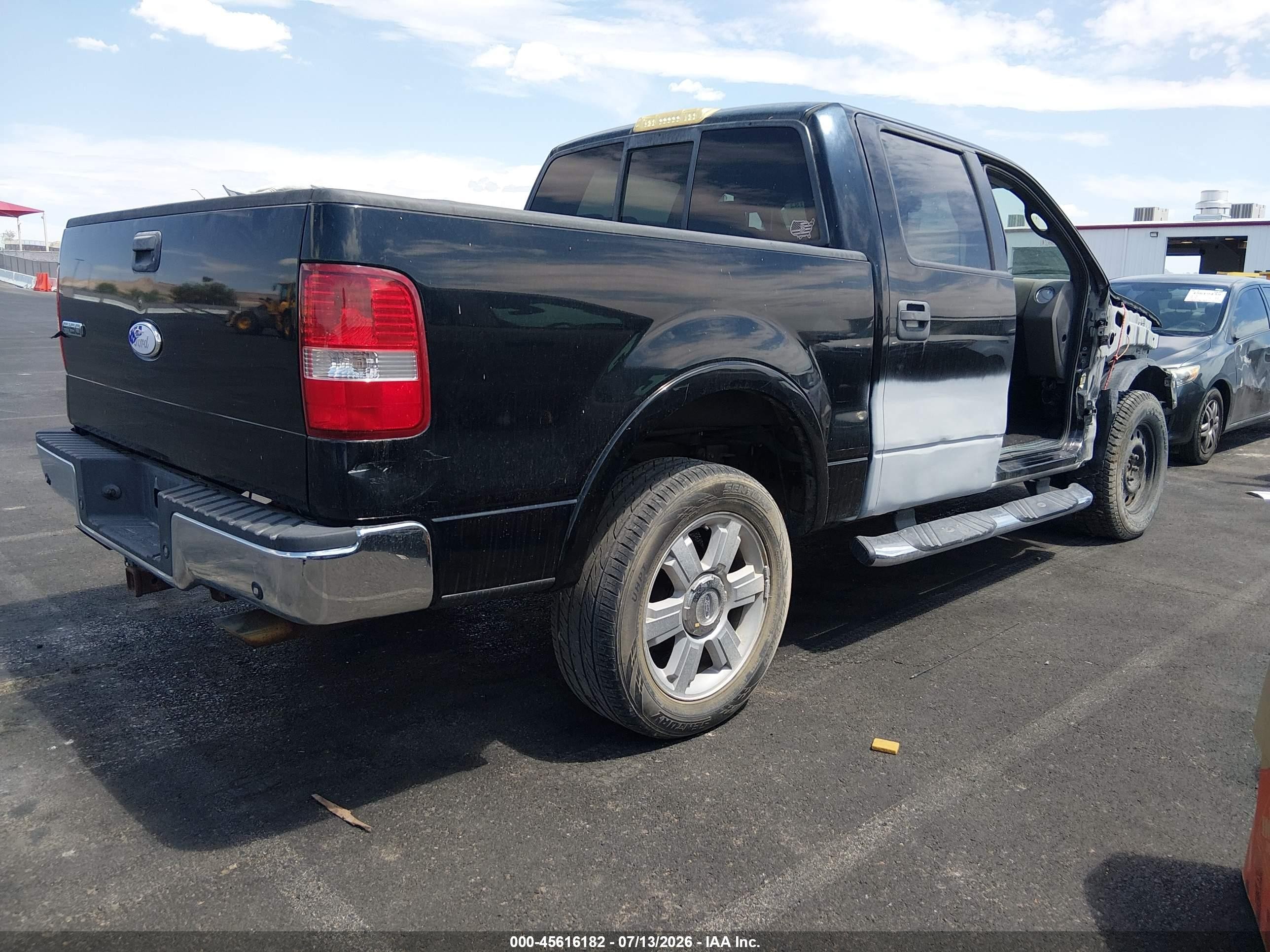 2006 Ford F-150 Fx4/lariat/xlt Black vin: 1FTPW14546FB45430