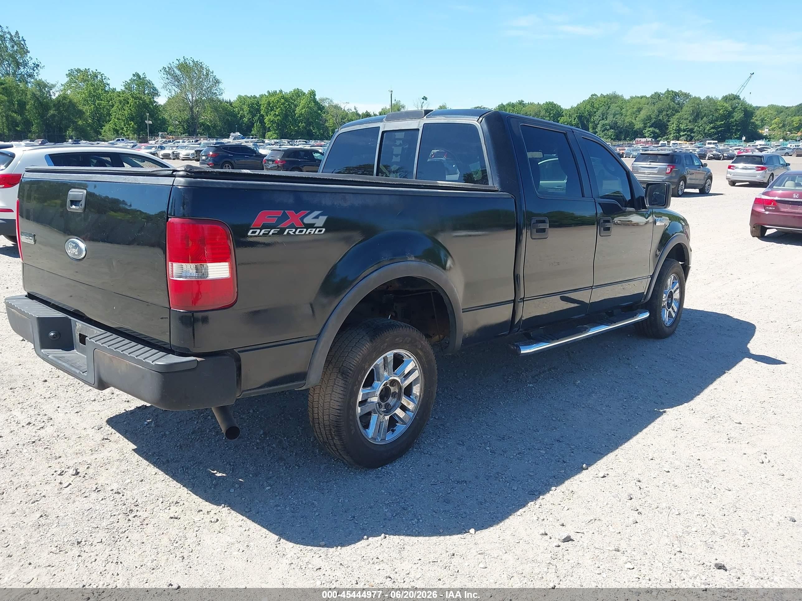 2006 Ford F-150 Fx4/lariat/xlt Black vin: 1FTPW14546FB47033