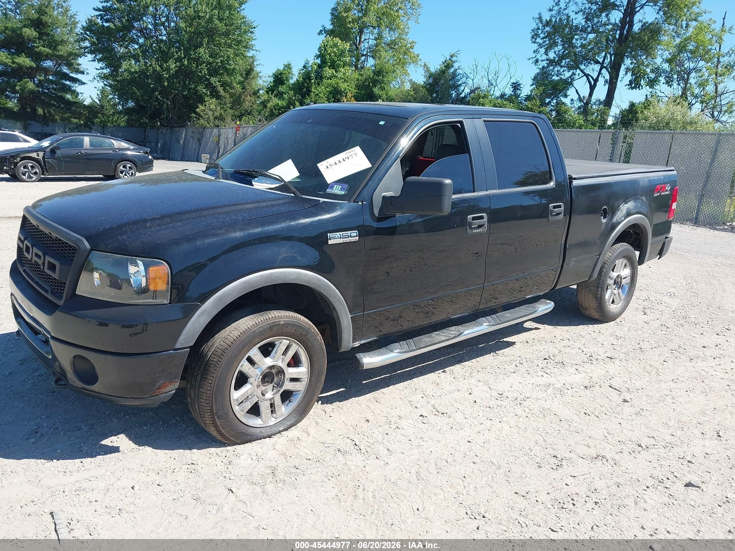 2006 Ford F-150 Fx4/lariat/xlt Black vin: 1FTPW14546FB47033