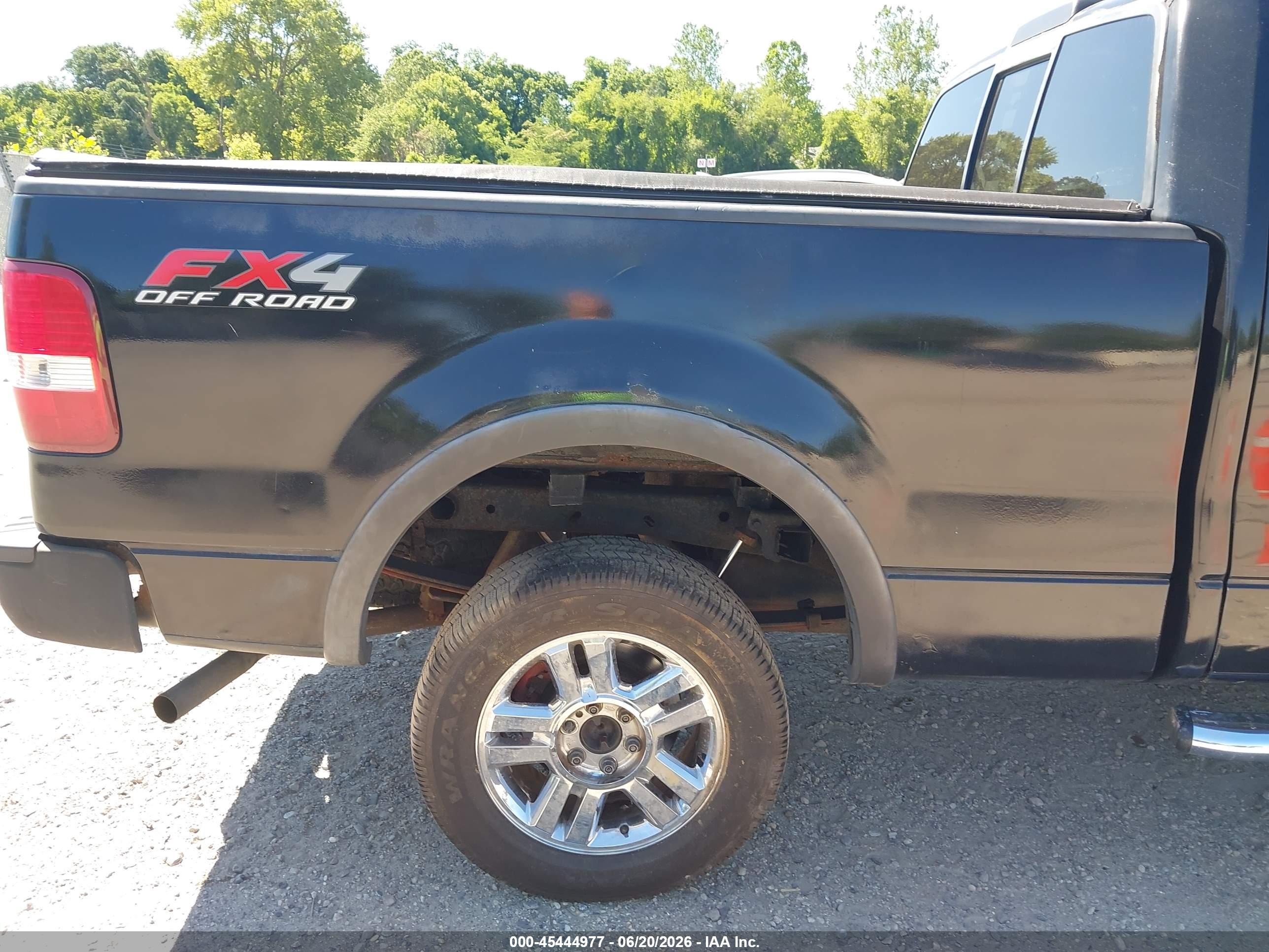 2006 Ford F-150 Fx4/lariat/xlt Black vin: 1FTPW14546FB47033