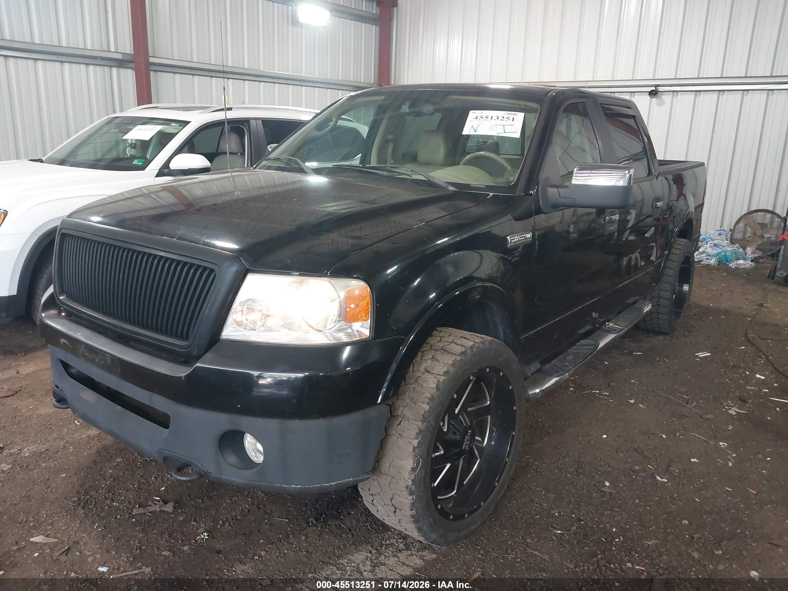 2006 Ford F-150 Fx4/lariat/xlt Black vin: 1FTPW14546FB78590