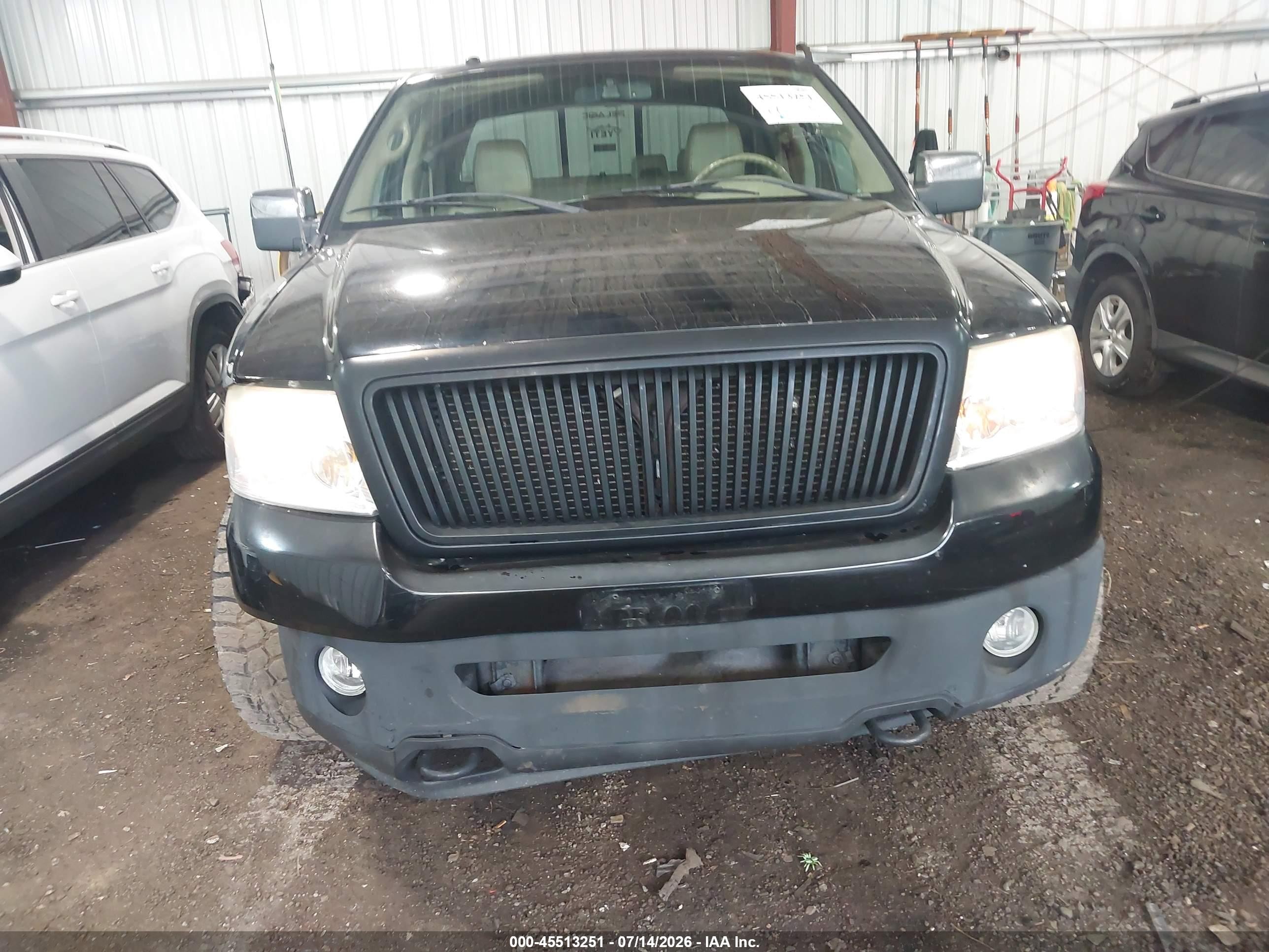 2006 Ford F-150 Fx4/lariat/xlt Black vin: 1FTPW14546FB78590