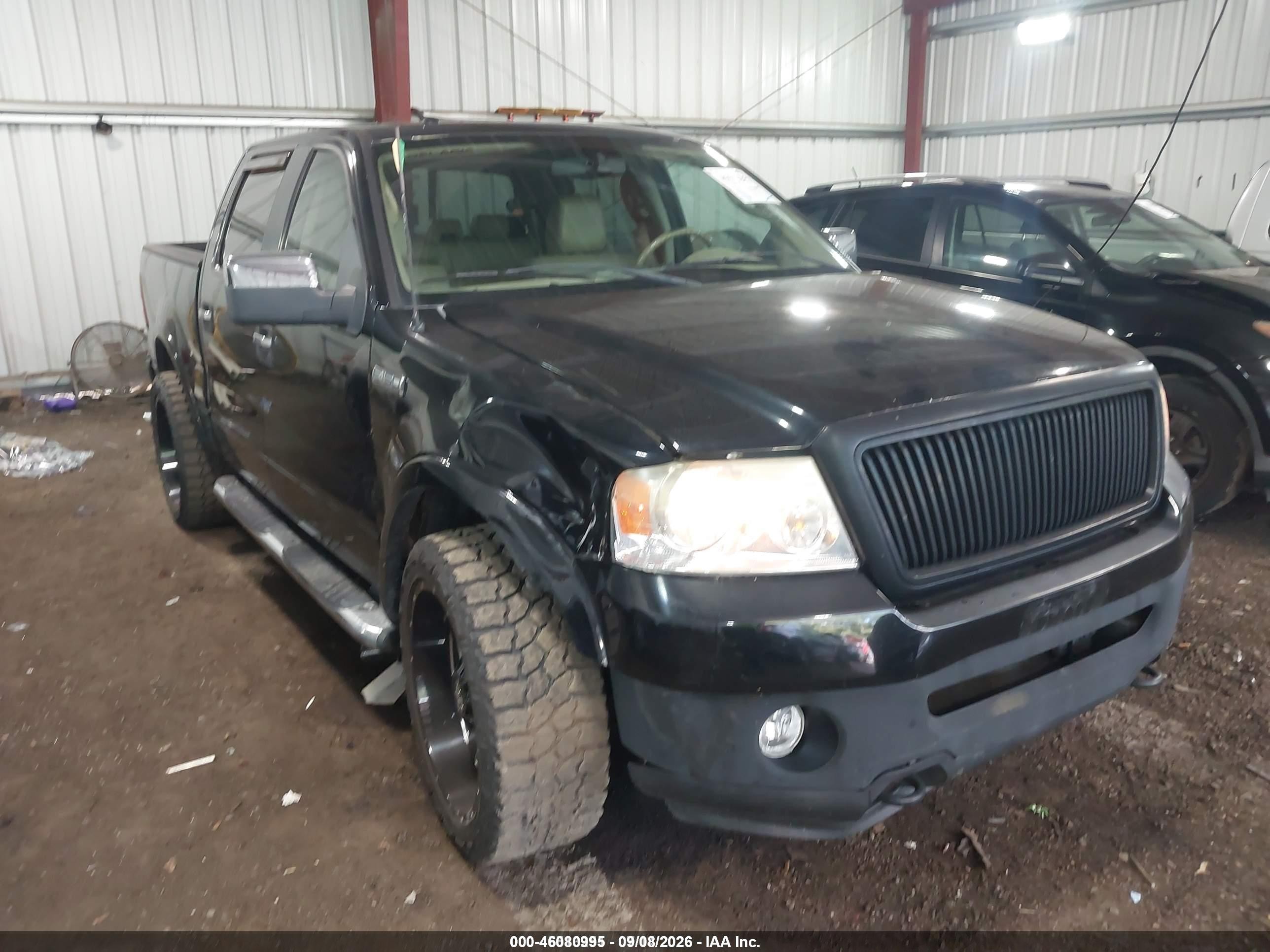 2006 Ford F-150 Fx4/lariat/xlt Black vin: 1FTPW14546FB78590
