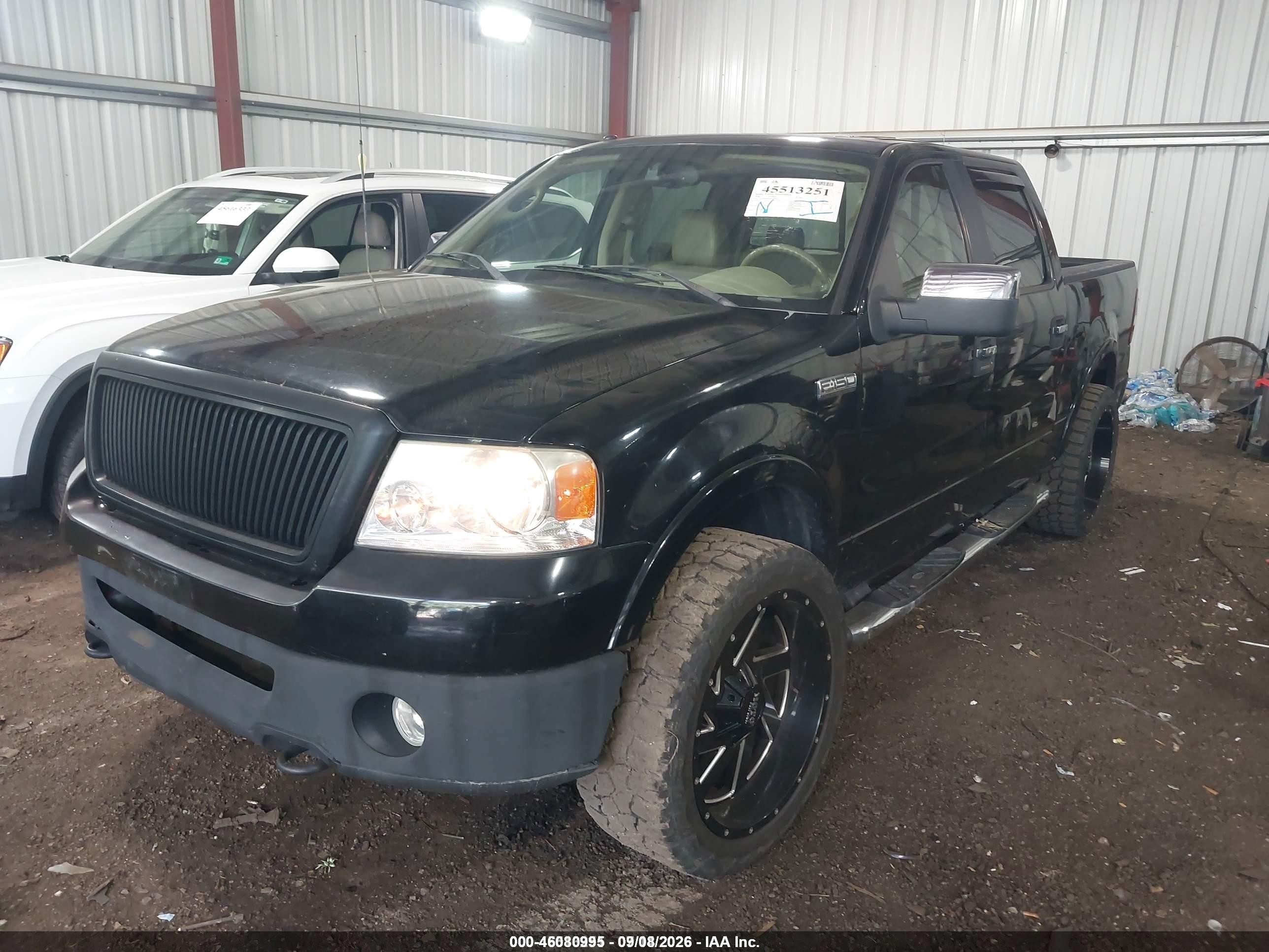 2006 Ford F-150 Fx4/lariat/xlt Black vin: 1FTPW14546FB78590
