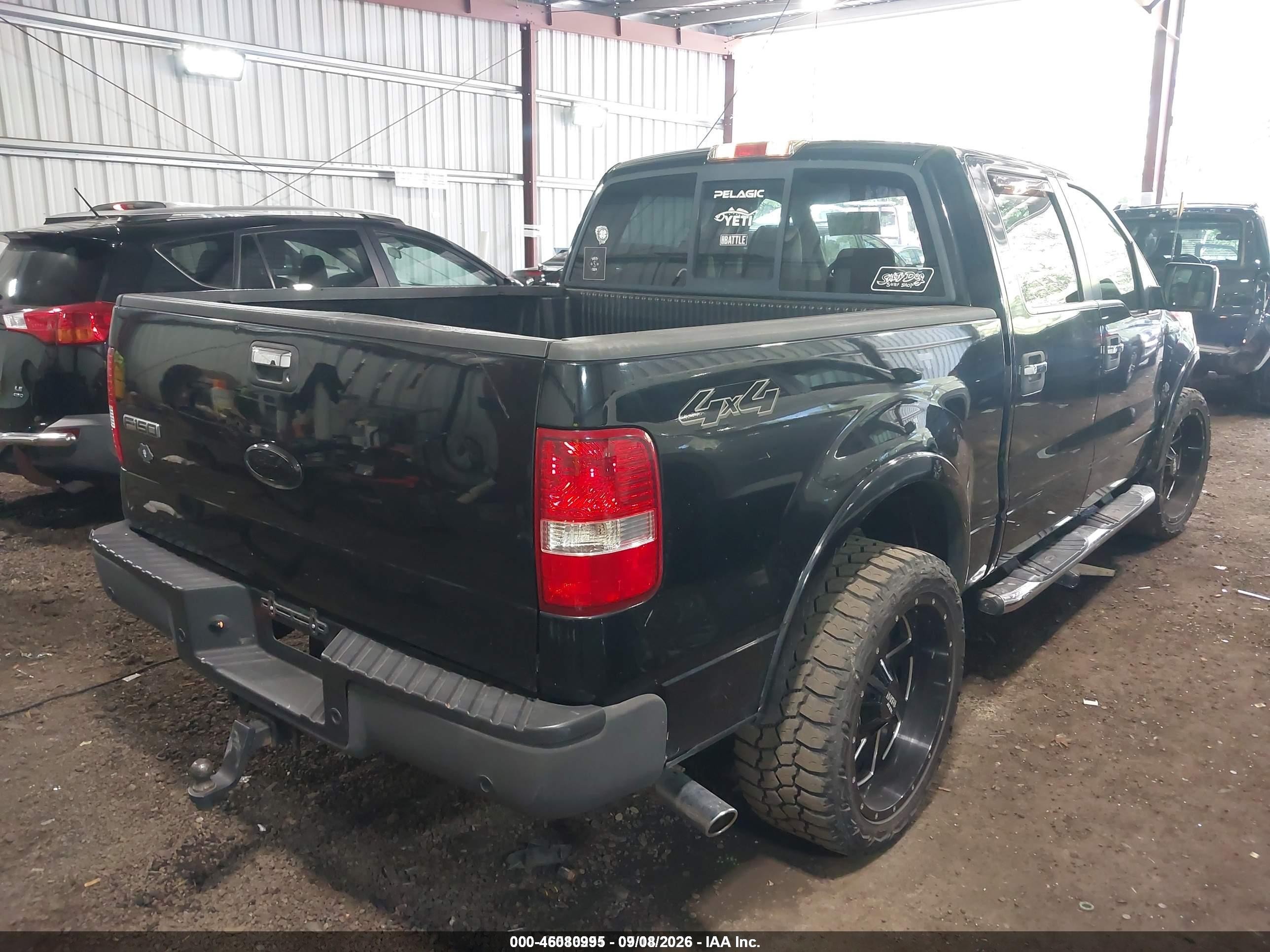 2006 Ford F-150 Fx4/lariat/xlt Black vin: 1FTPW14546FB78590