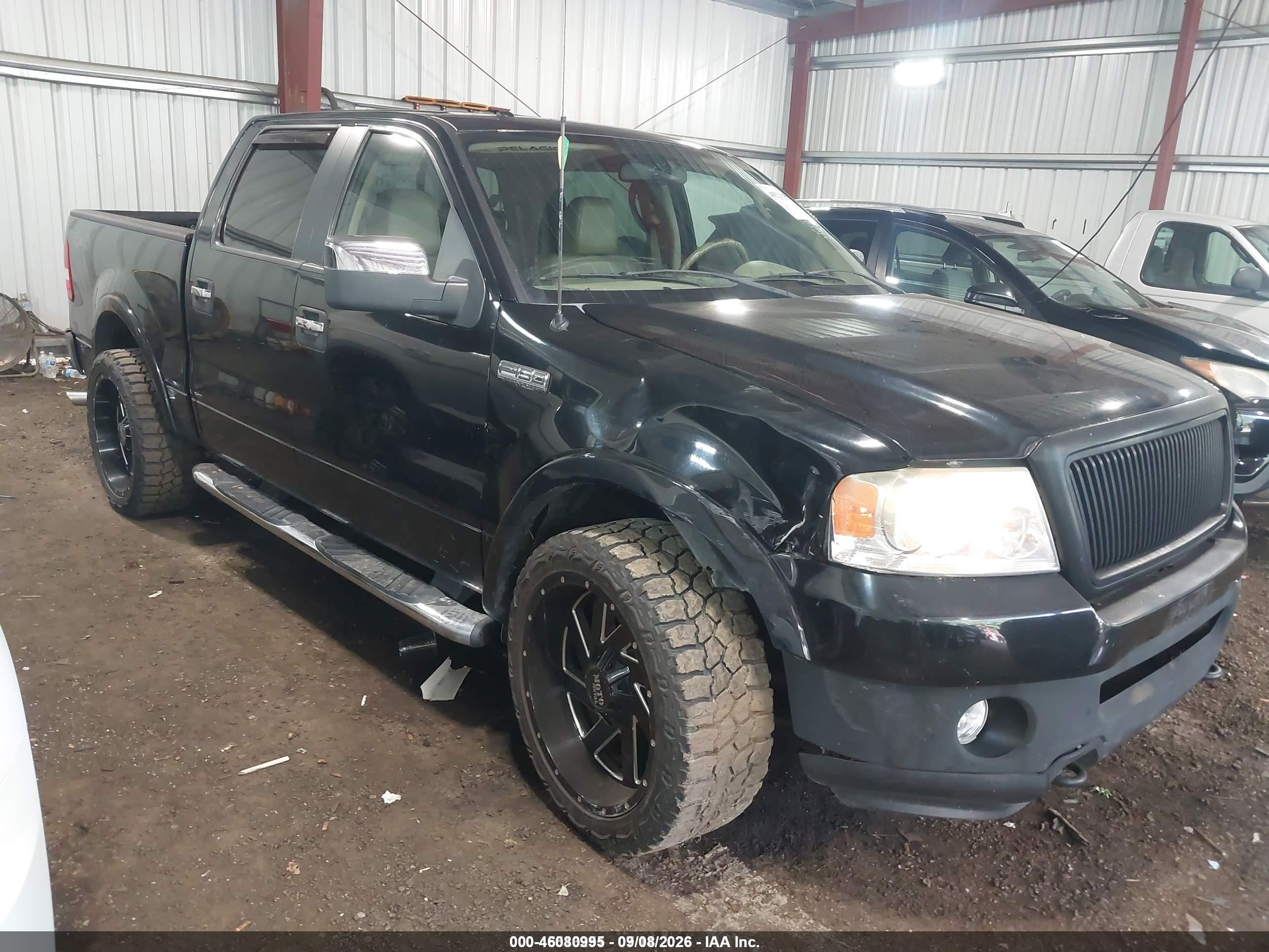 2006 Ford F-150 Fx4/lariat/xlt Black vin: 1FTPW14546FB78590