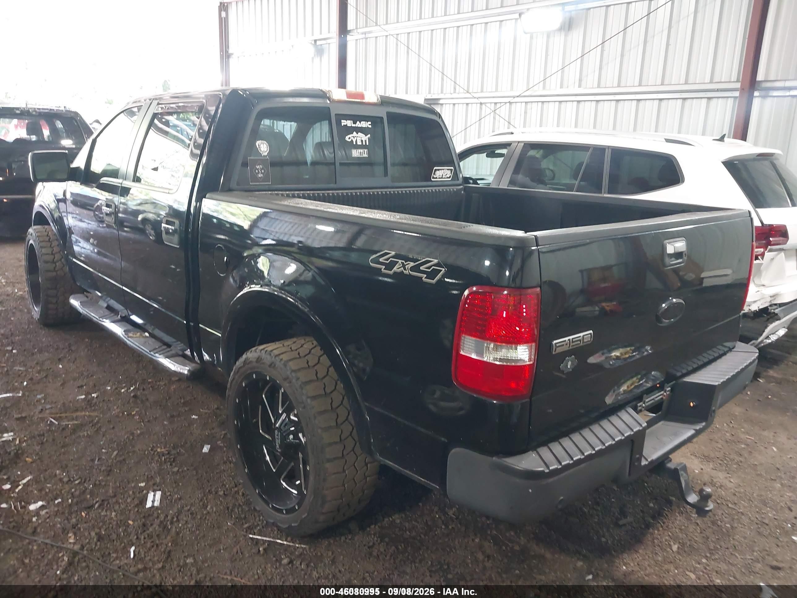 2006 Ford F-150 Fx4/lariat/xlt Black vin: 1FTPW14546FB78590