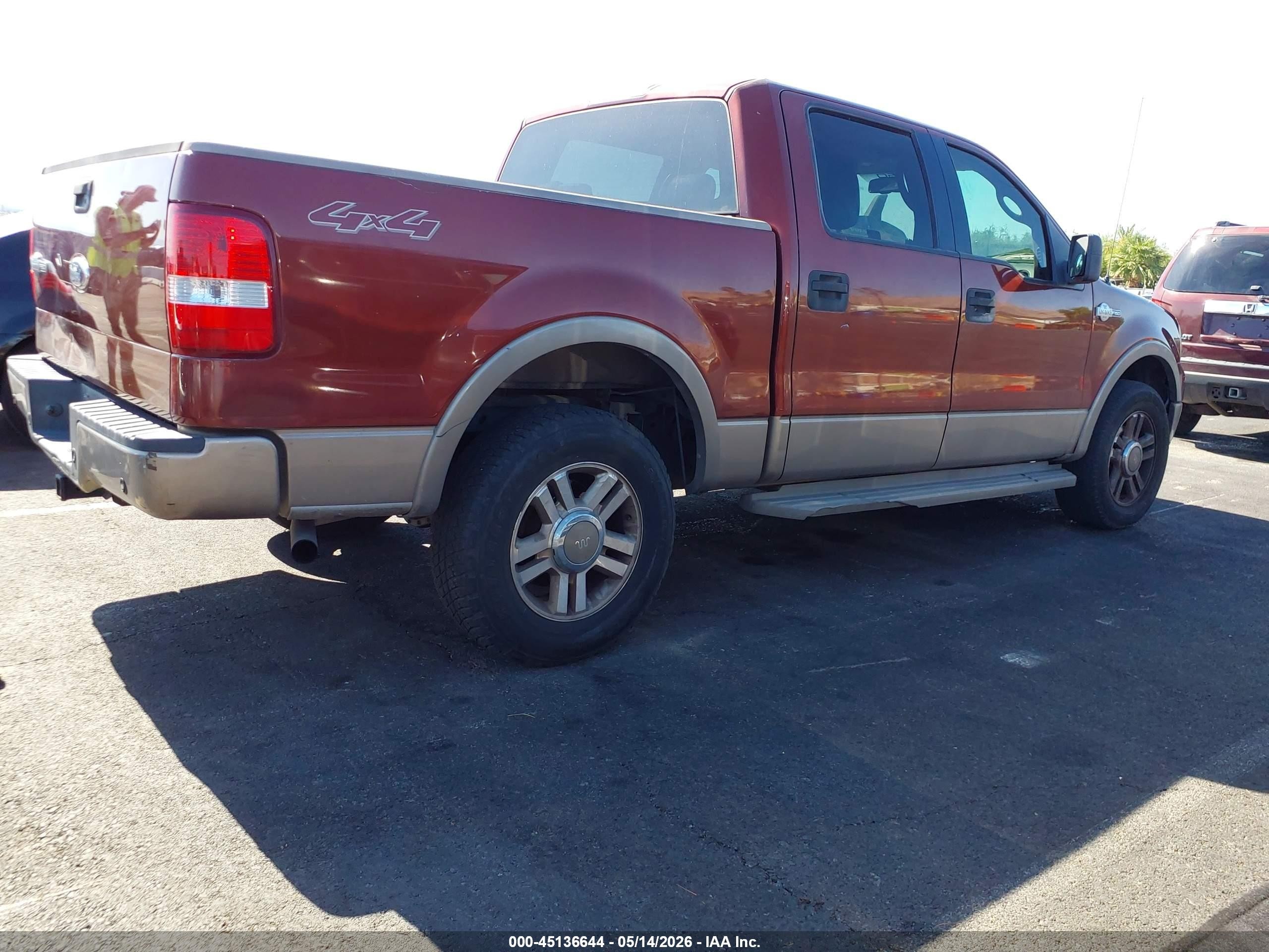 2006 Ford F-150 Fx4/lariat/xlt Brown vin: 1FTPW14546KC52856