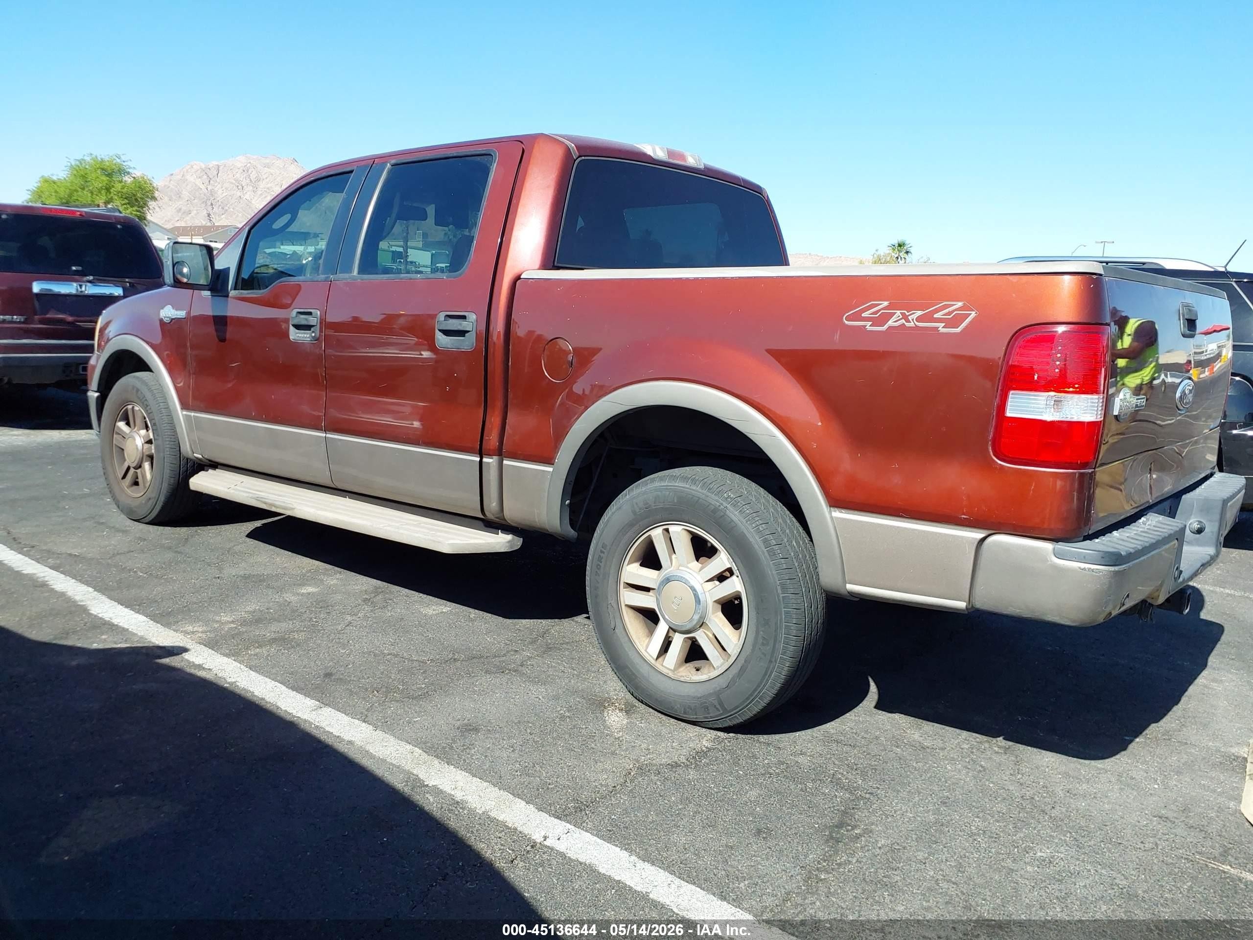 2006 Ford F-150 Fx4/lariat/xlt Brown vin: 1FTPW14546KC52856
