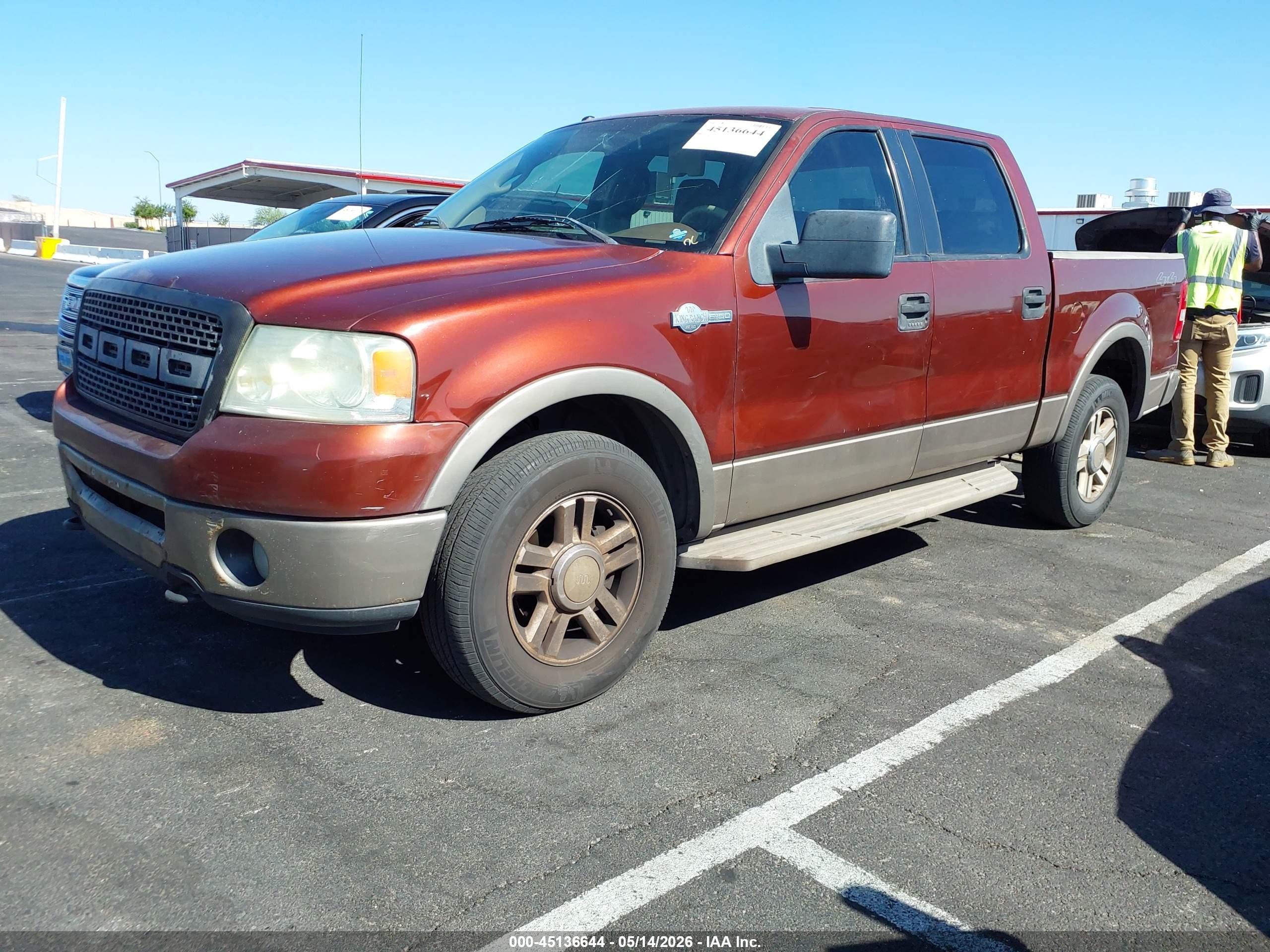 2006 Ford F-150 Fx4/lariat/xlt Brown vin: 1FTPW14546KC52856