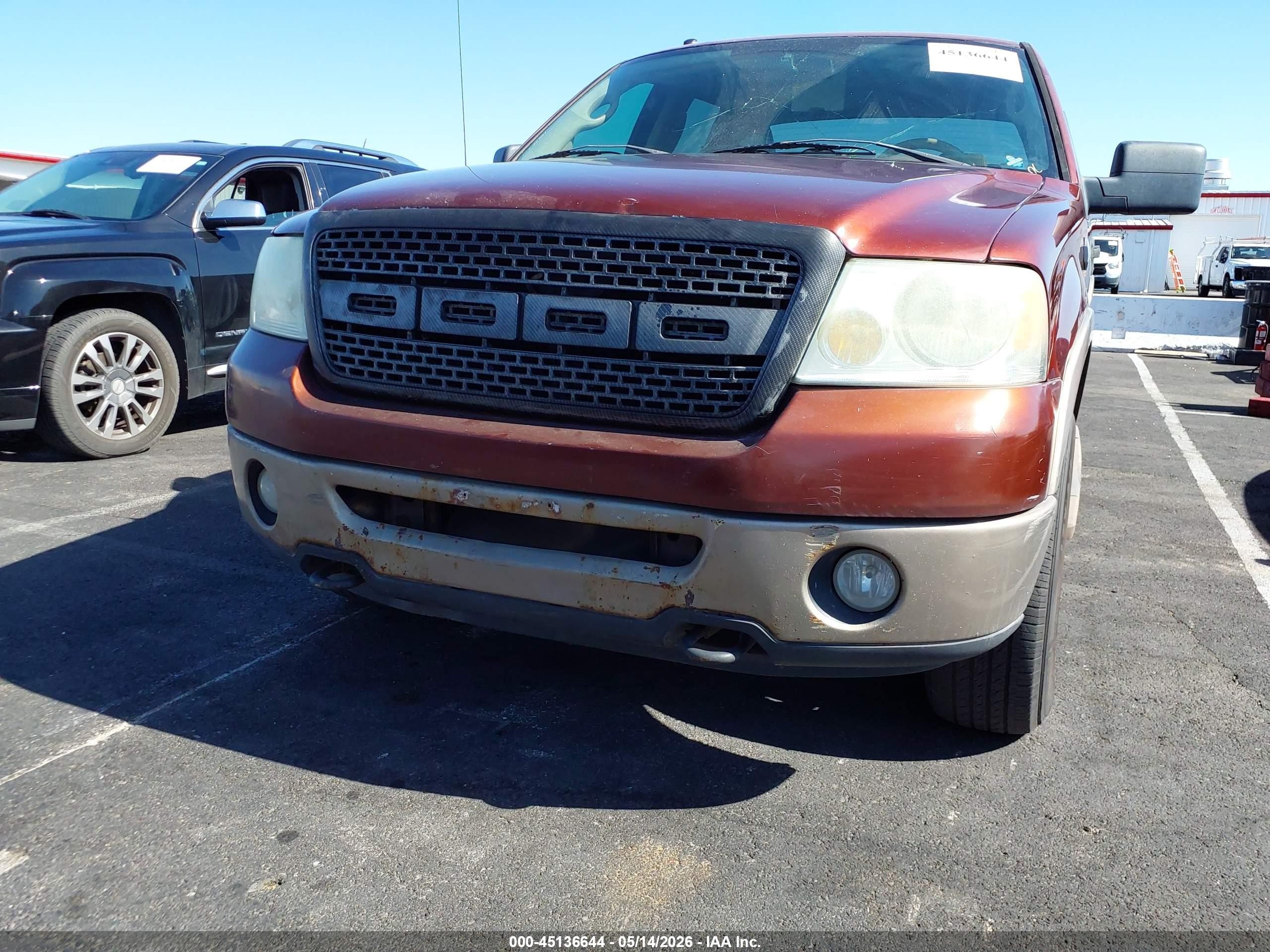 2006 Ford F-150 Fx4/lariat/xlt Brown vin: 1FTPW14546KC52856