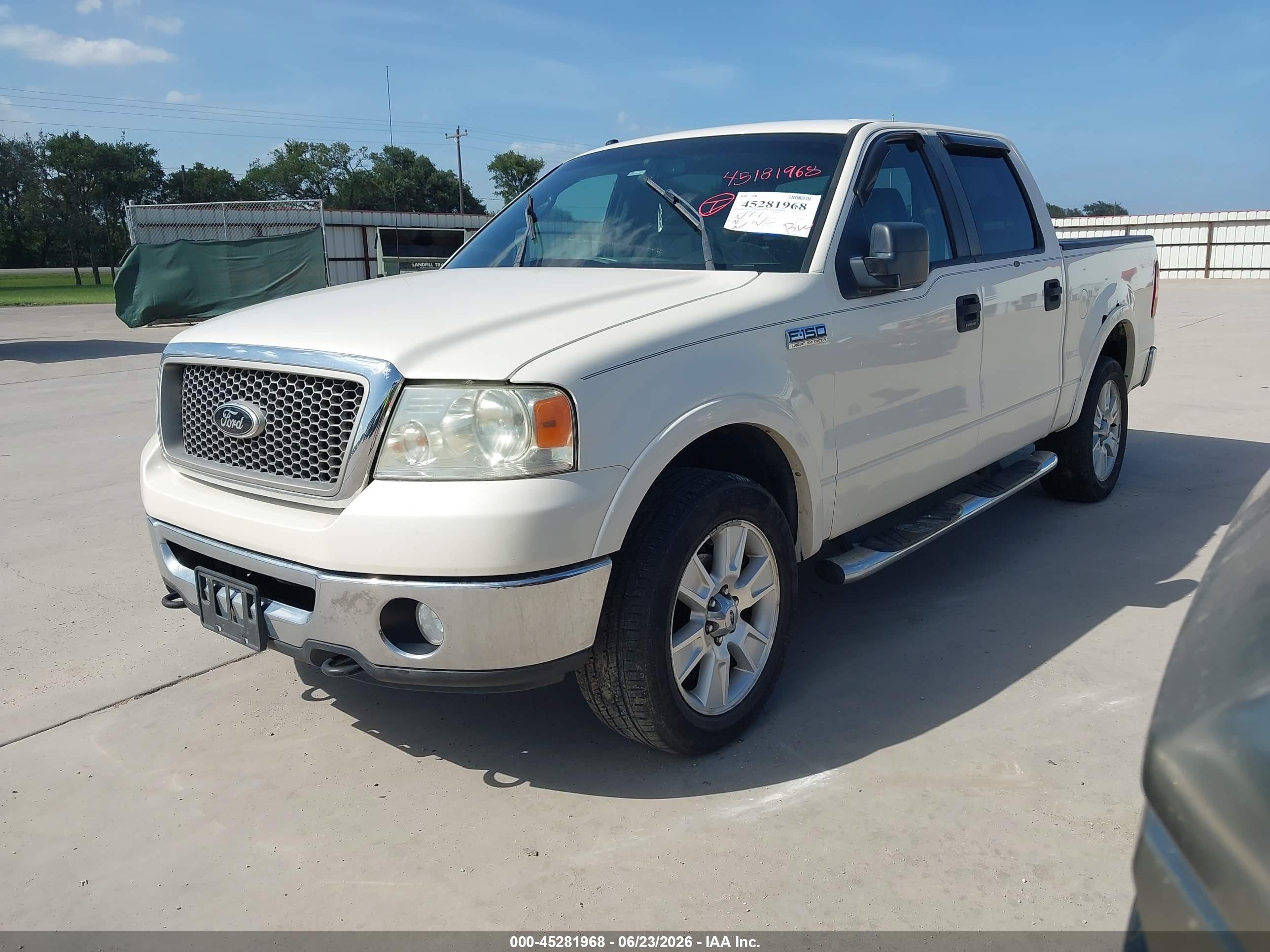 2007 Ford F-150 Fx4/lariat/xlt Cream vin: 1FTPW14547FB38009