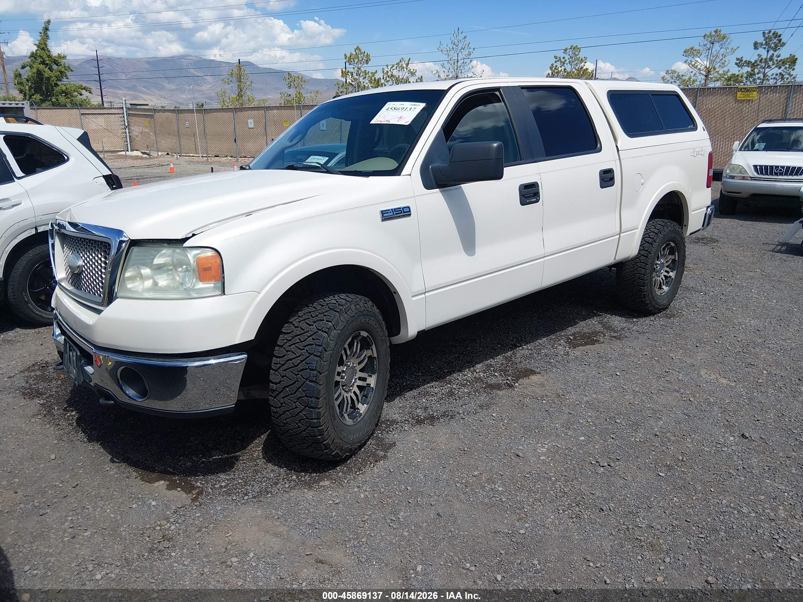 2008 Ford F-150 60th Anniversary/fx4/king Ranch/lariat/limited/xlt White vin: 1FTPW14548FB23558