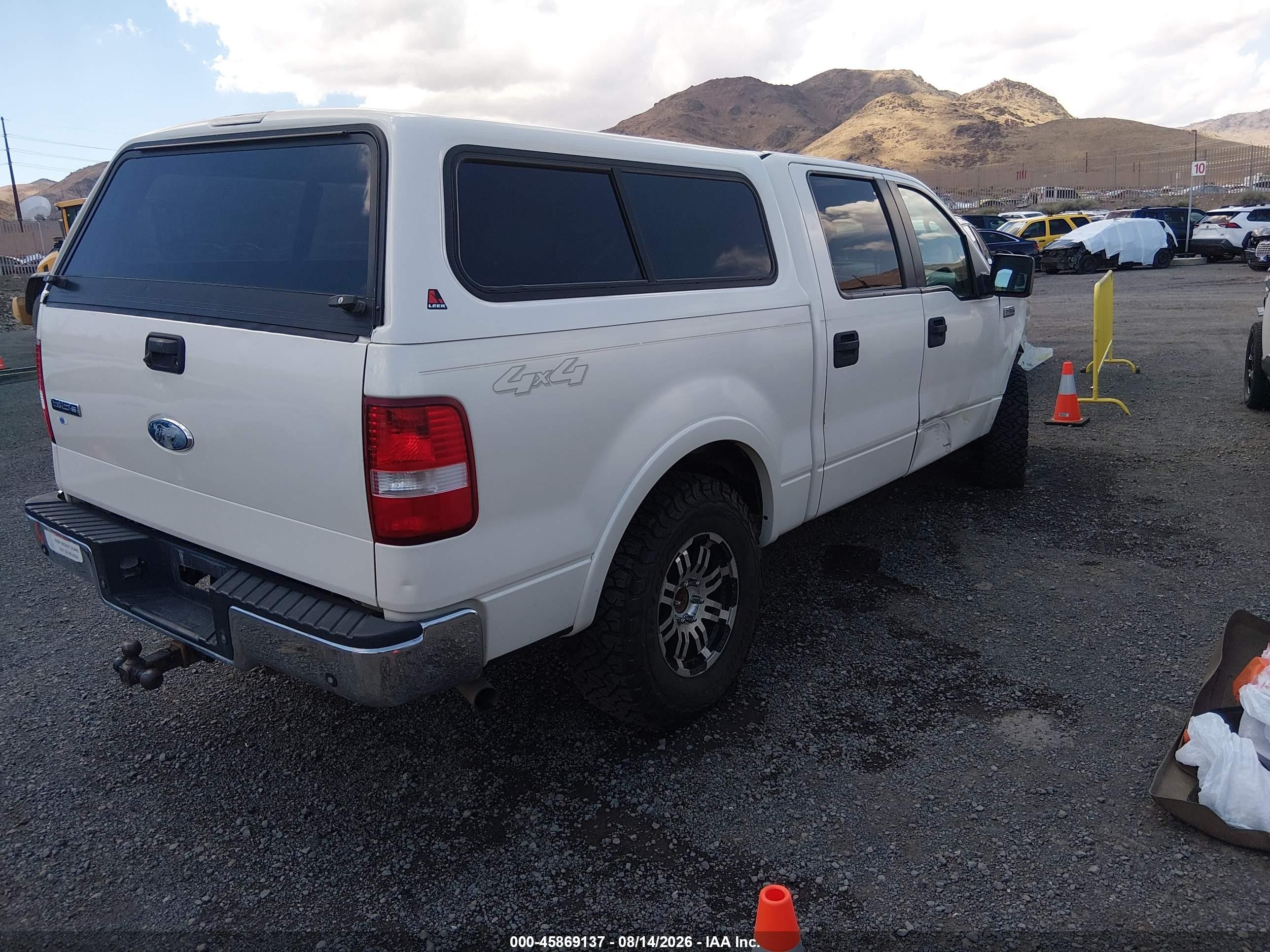 2008 Ford F-150 60th Anniversary/fx4/king Ranch/lariat/limited/xlt White vin: 1FTPW14548FB23558